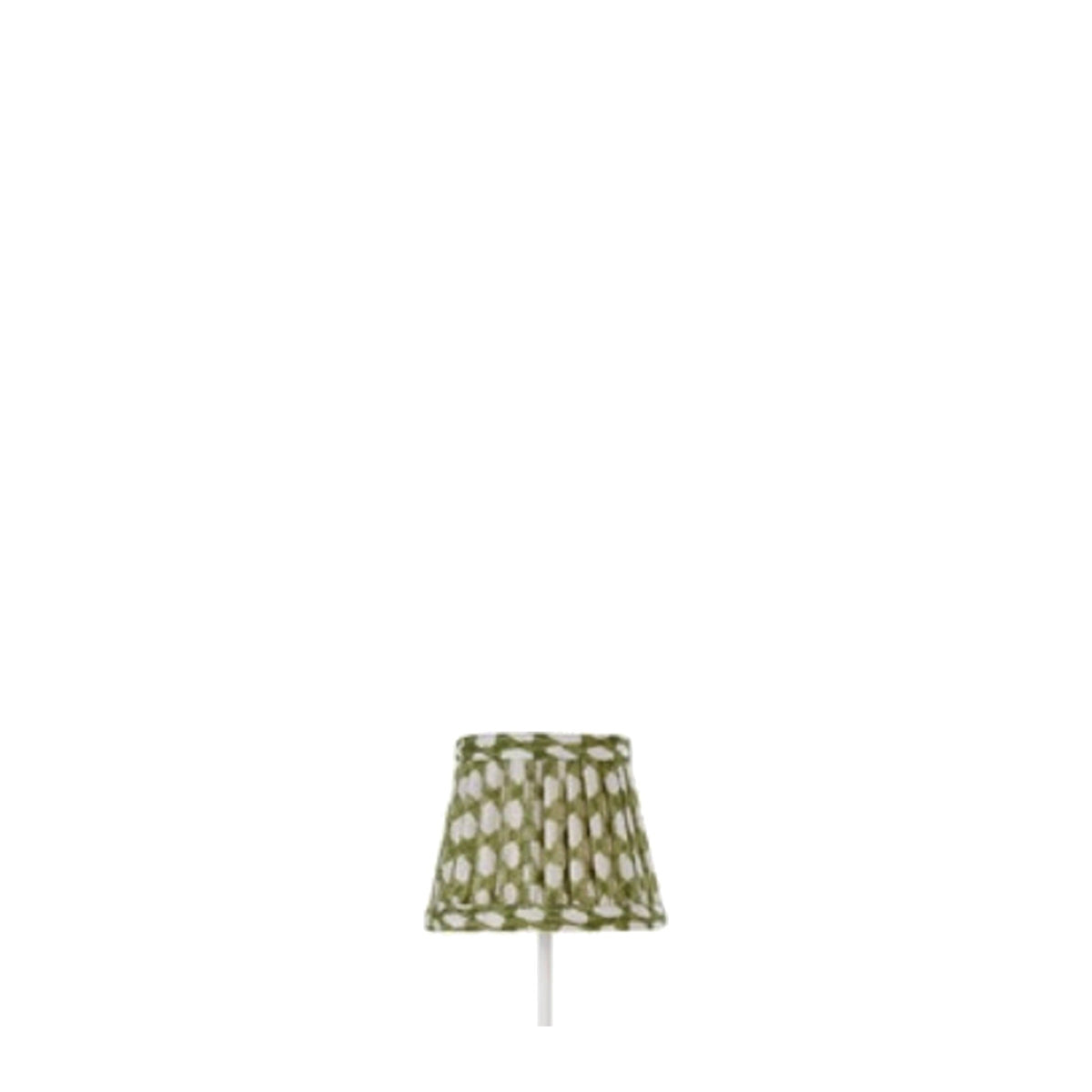 Green Wicker Fermoie Fabric Shade