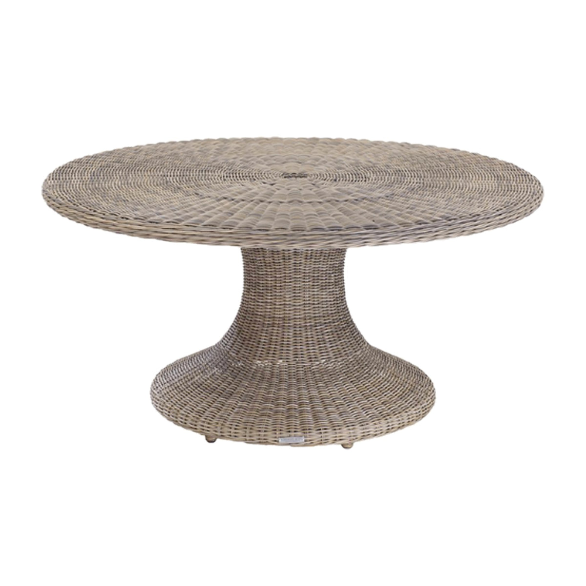 Hamptons Wicker 60" Dining Table on a white background