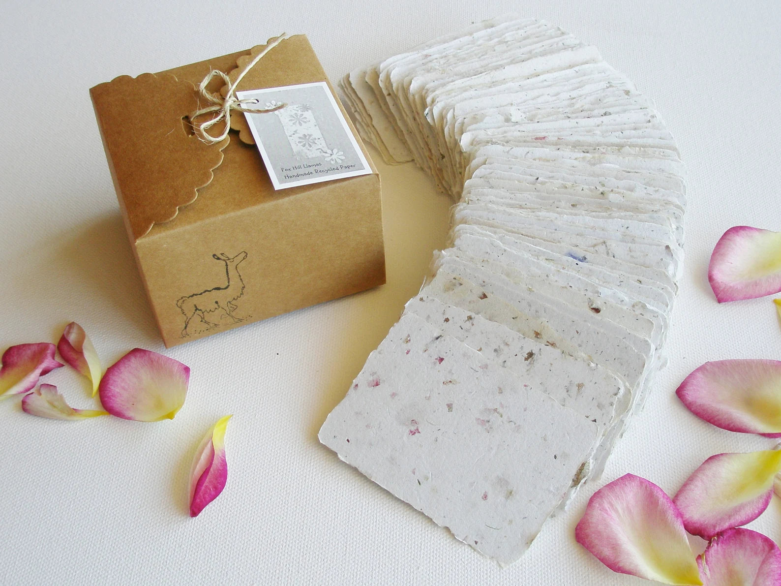 Rose Handmade Placecards, Set of 8