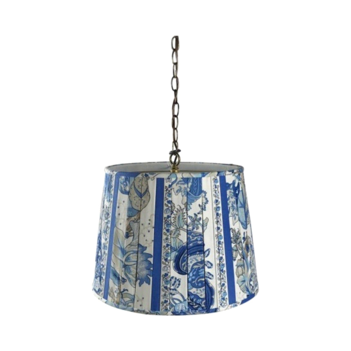 Vintage Lampshade Light Fixture on white