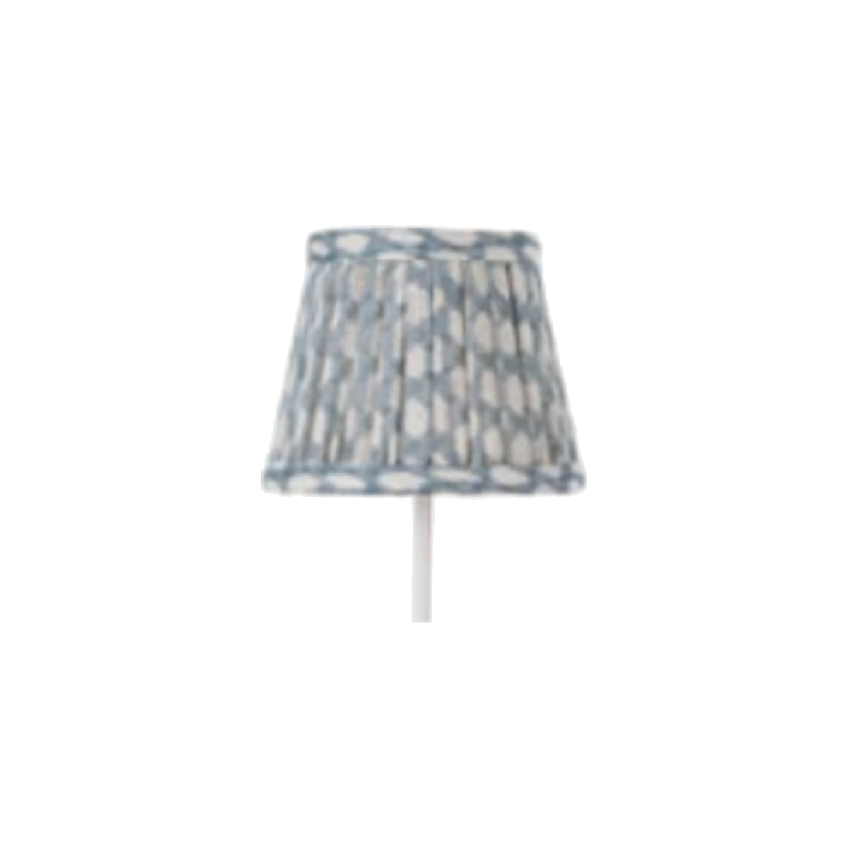 Light Blue Wicker Fermoie Fabric Shade
