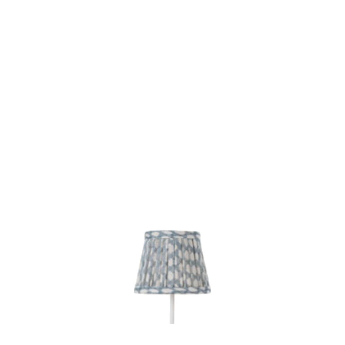 Light Blue Wicker Fermoie Fabric Shade