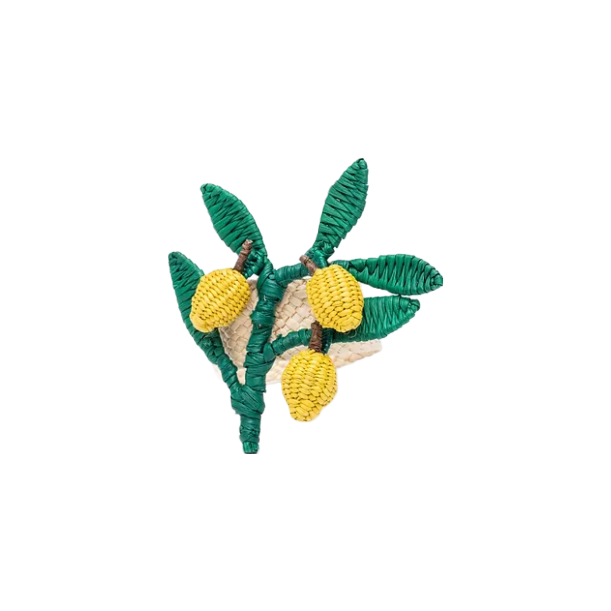 Lemon Branch Napkin Ring, Set of 4