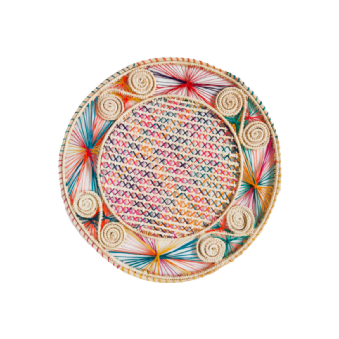 Handwoven Caracol Iraca Multi Placemat