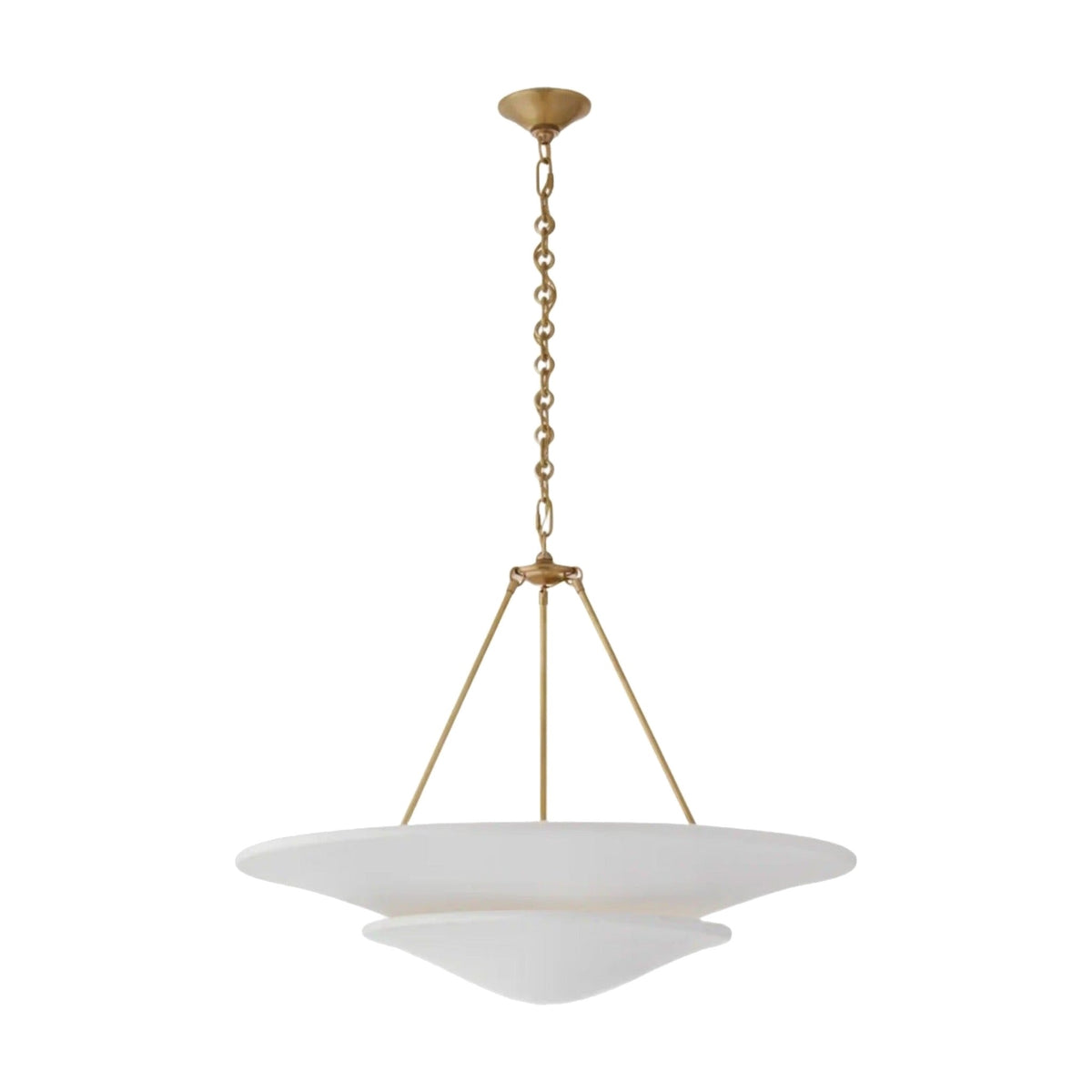 Mollino Large Tiered Chandelier ceiling light on white