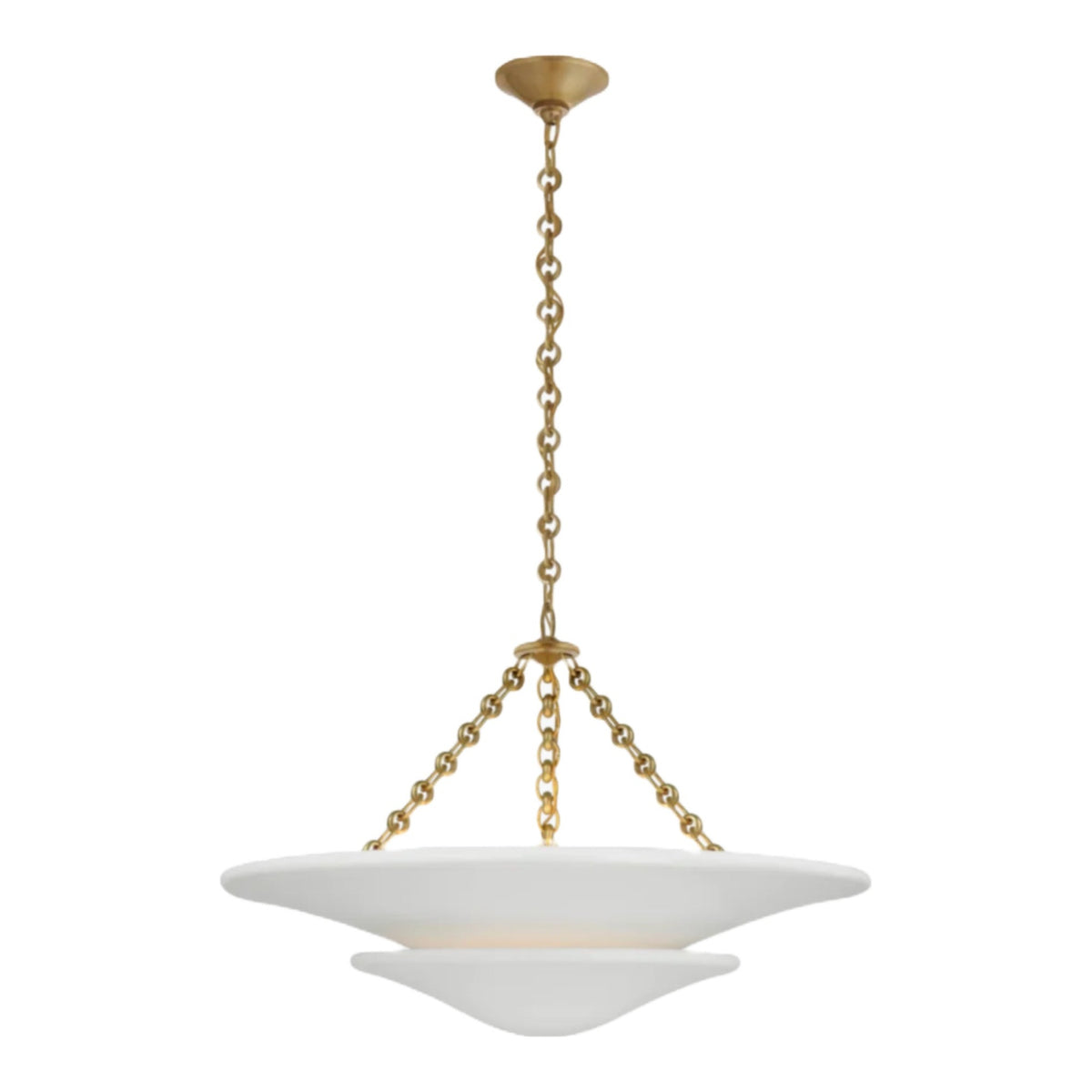 Mollino Medium Tiered Chandelier, shown on a white background
