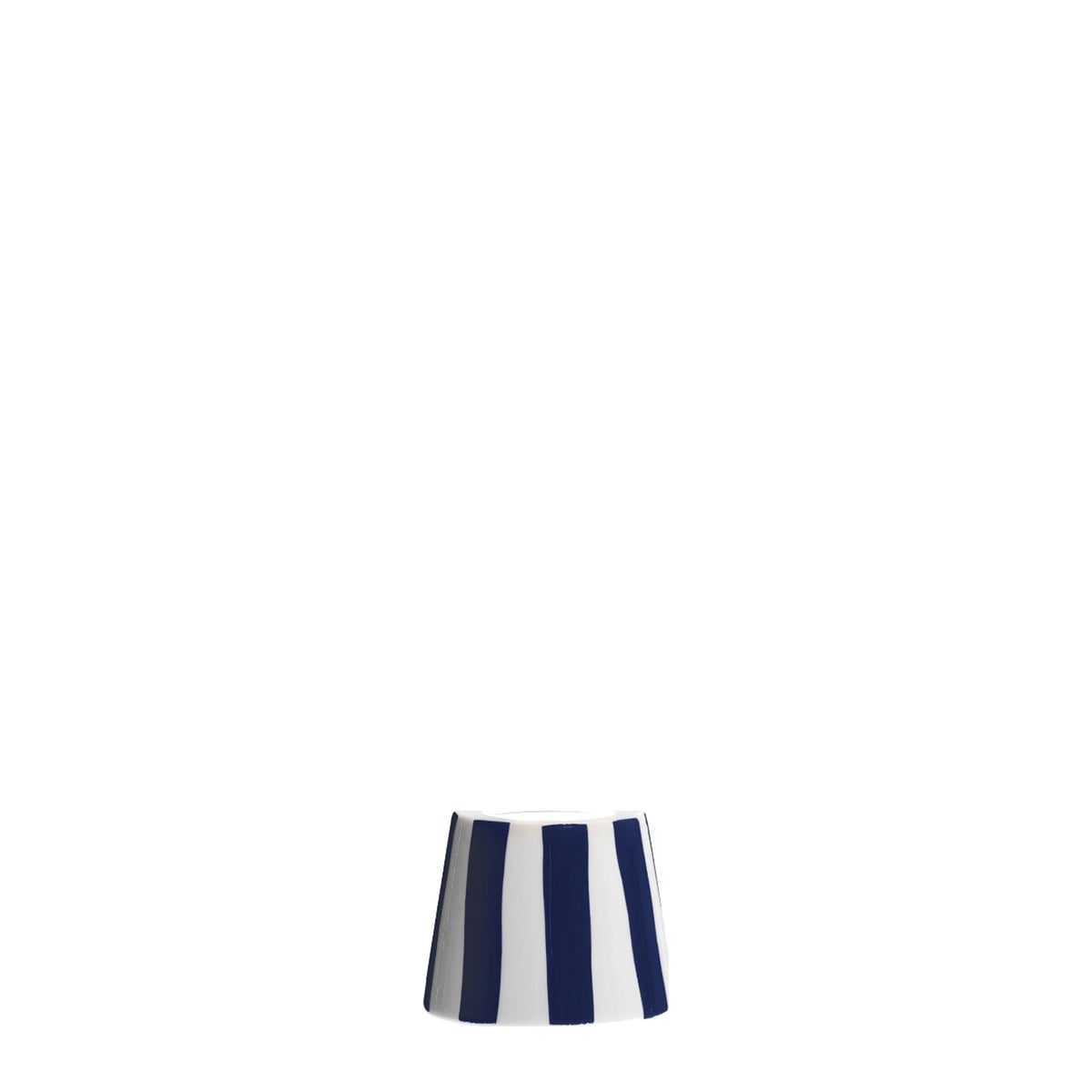 Navy Stripe Ceramic Shade on white