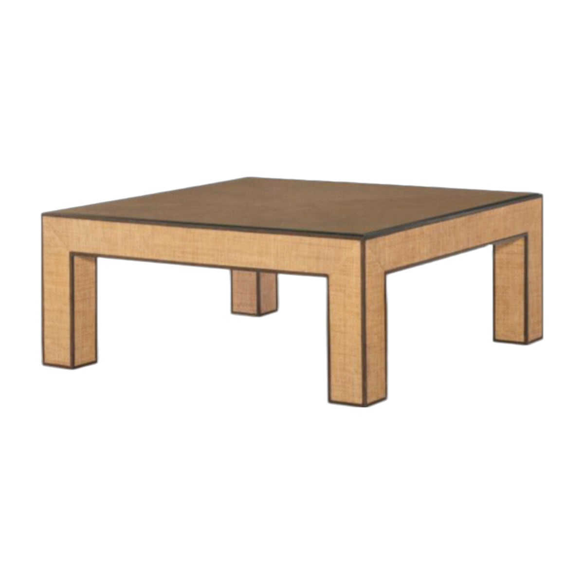 Newport Square Coffee Table-Sand/Light Brown on a white background
