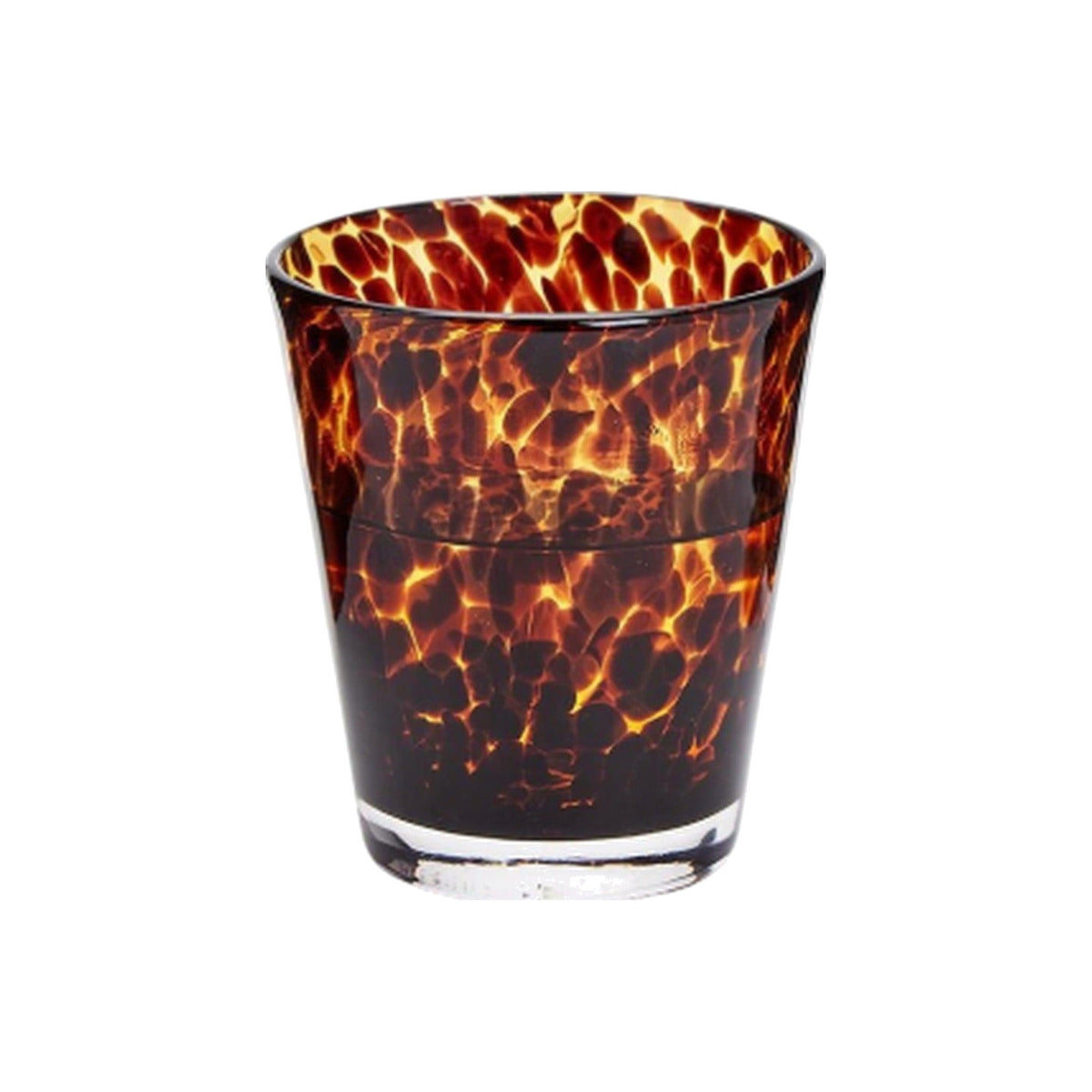 Single Tortoise Print Tumbler, shown alone on a white background