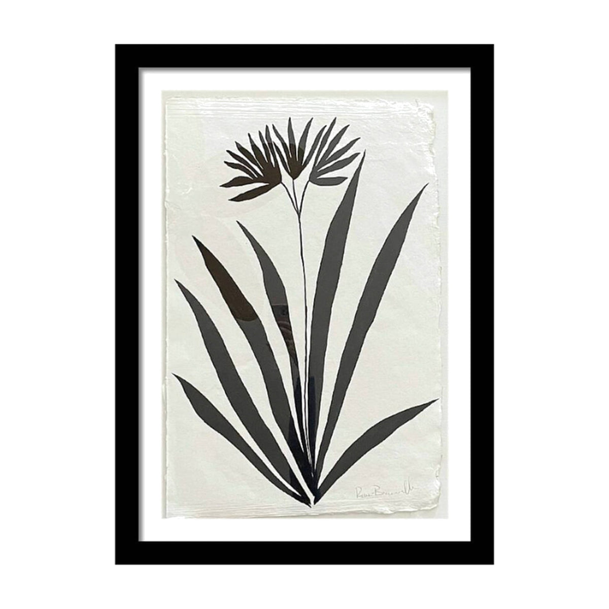 Water Flower 1 by Renée Bouchon, framed art