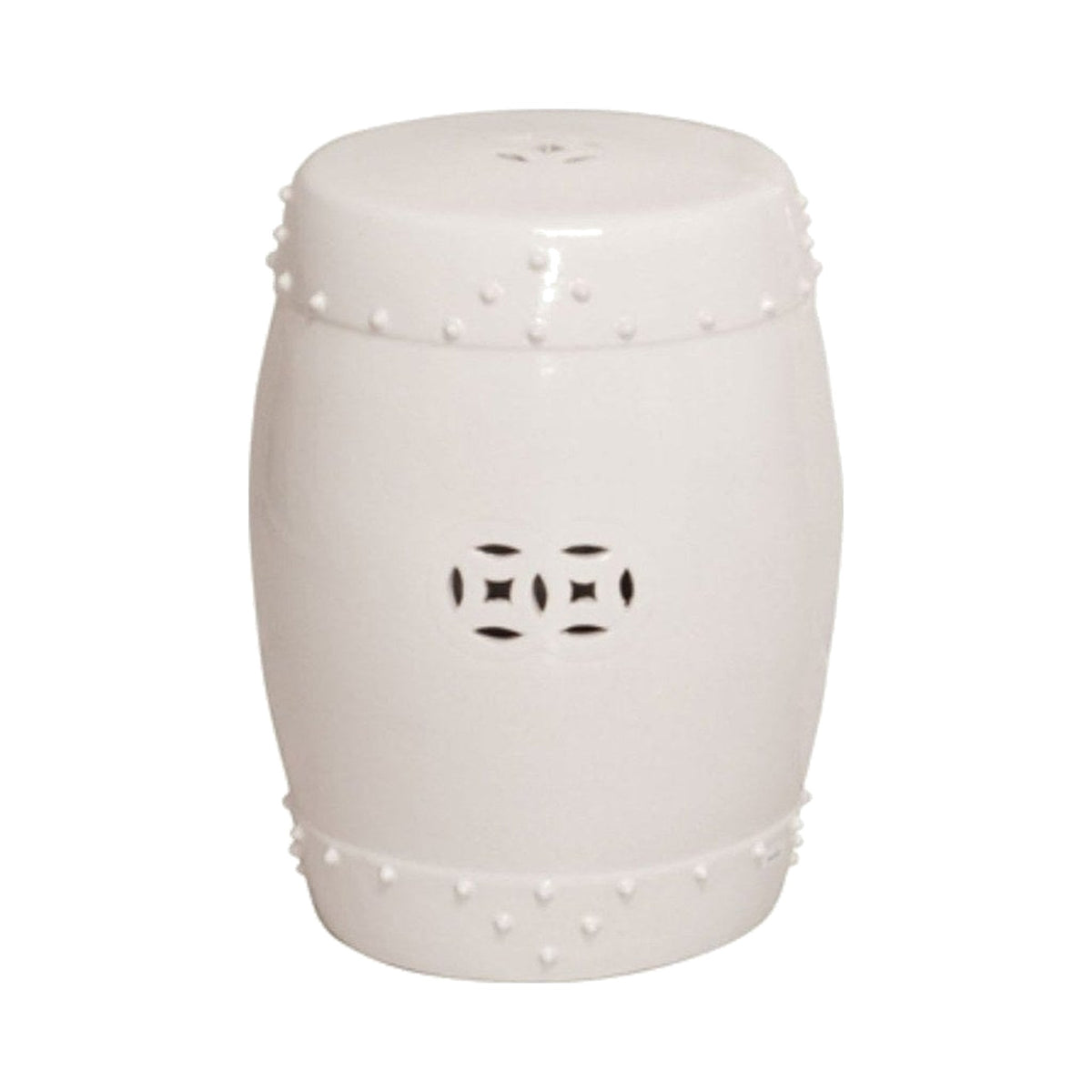 Ceramic Garden Stool on a white background