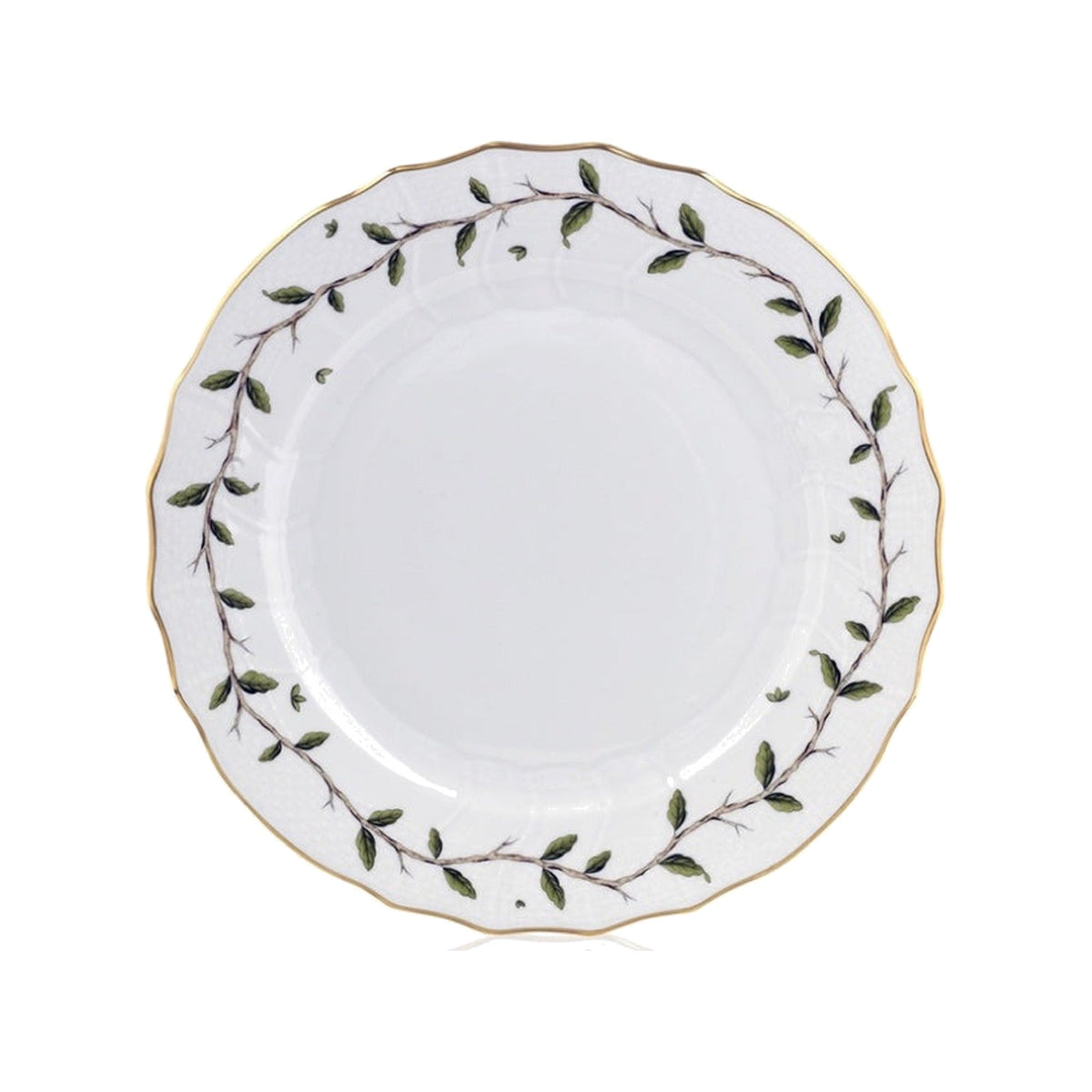 Rothschild Garden Dinner Plate, shown on a white background