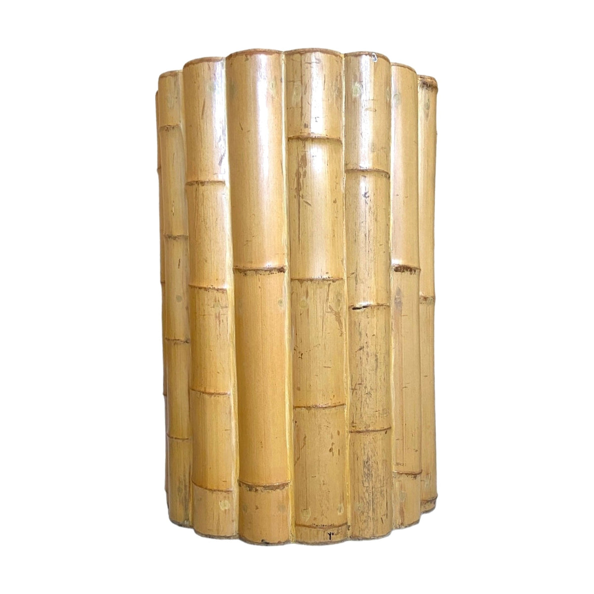 Vintage Bamboo Pedestal on a white background