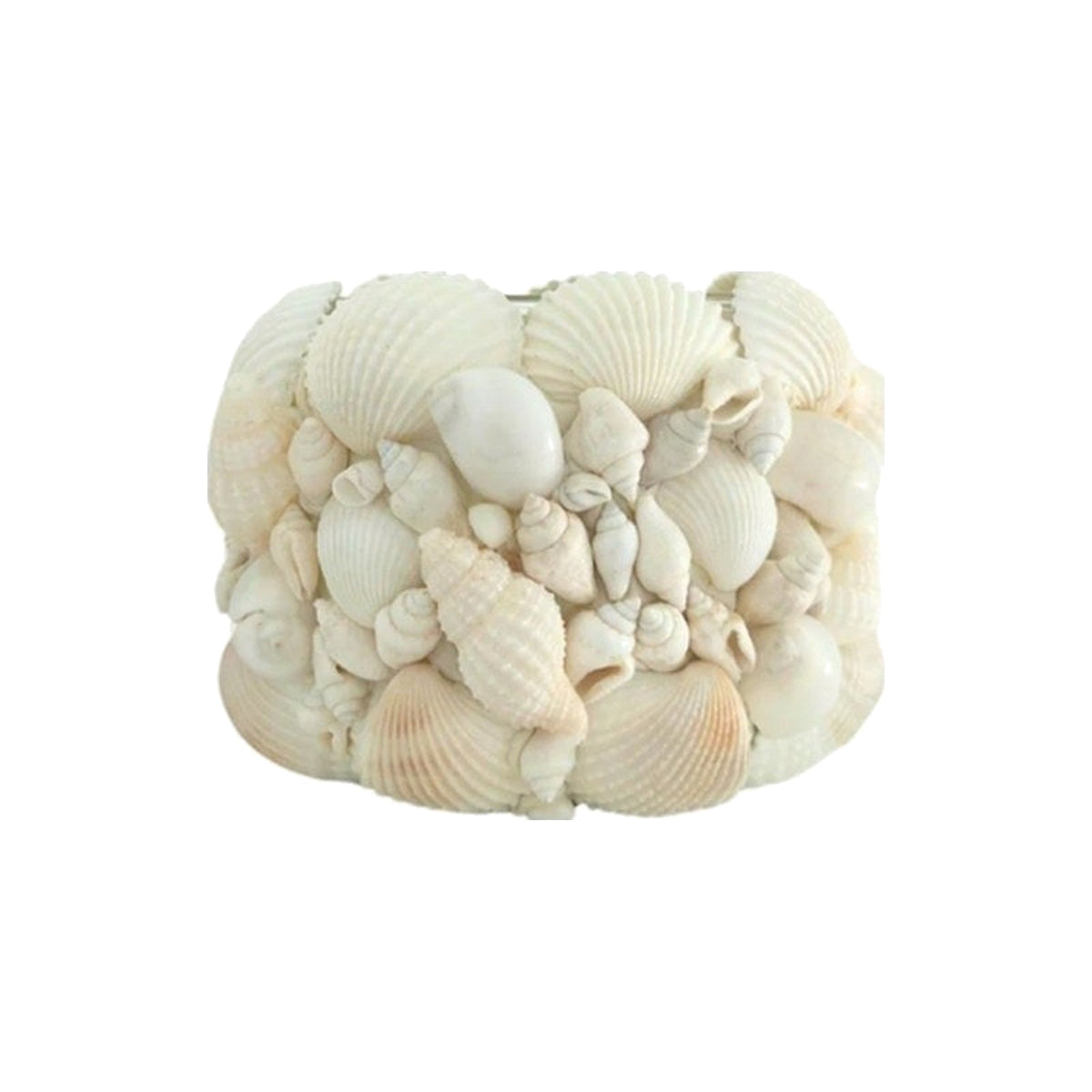 White Mixed Shell Votives, Small on a white background