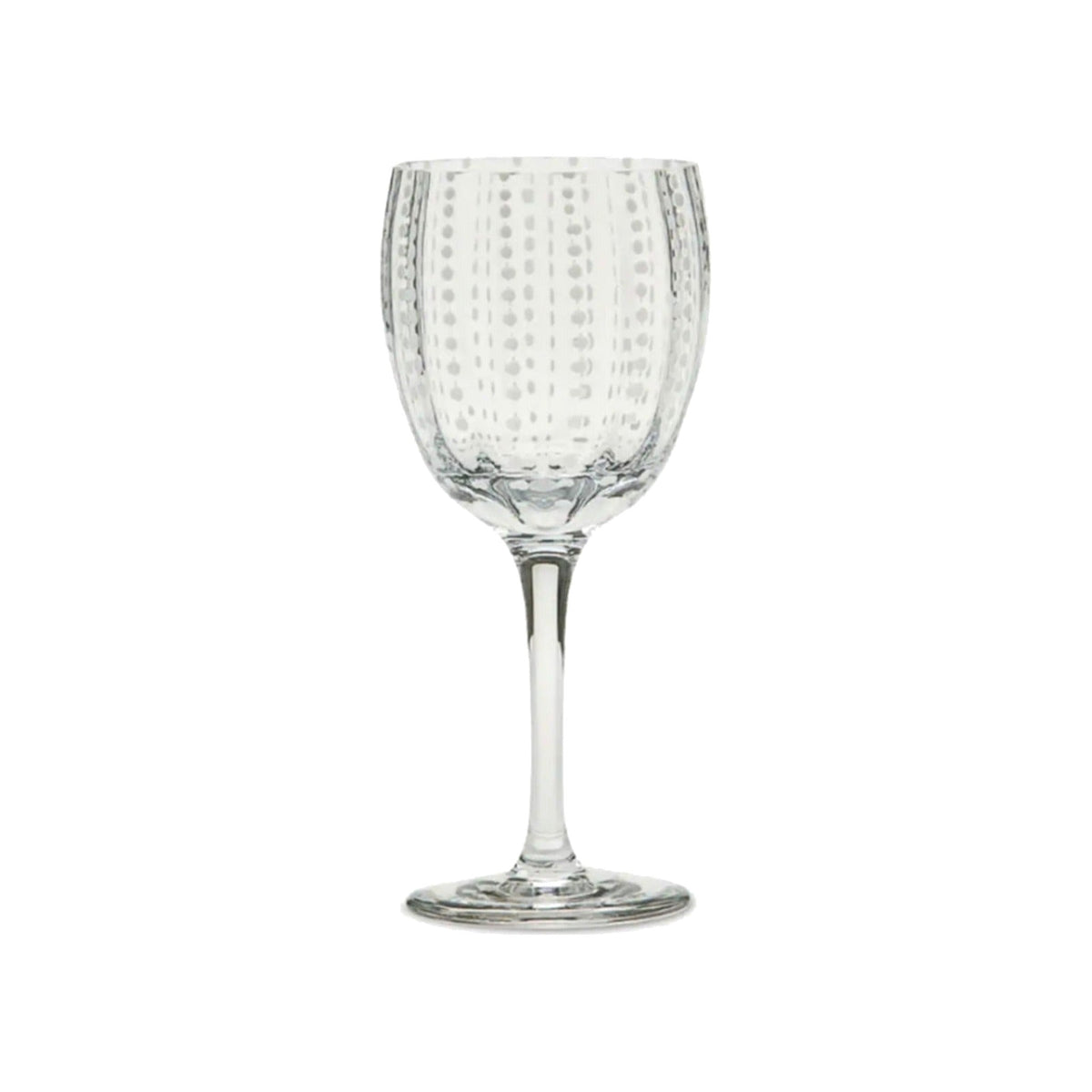 Single Perle Wine Goblet, shown alone on a white background