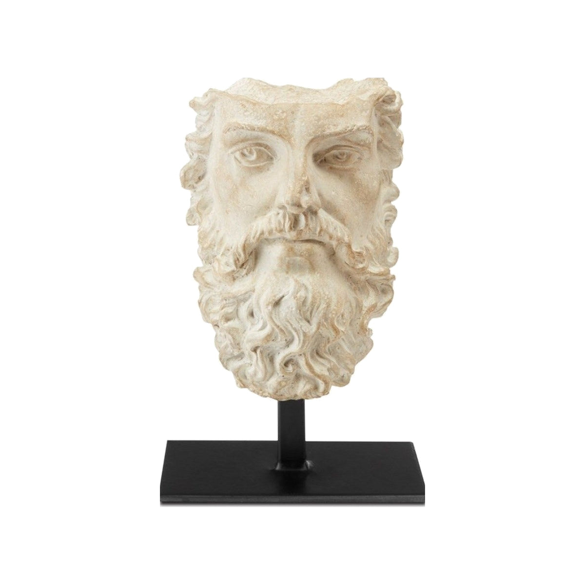 Head of Zeus Sculpture on a white background