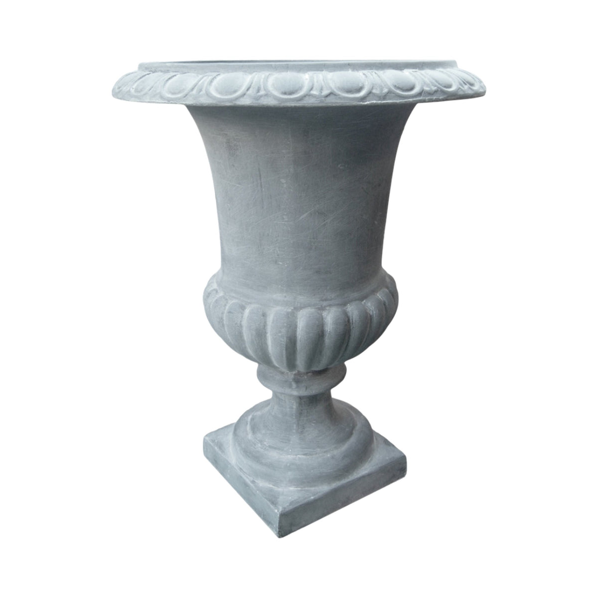 18" Zinc Urn on a white background