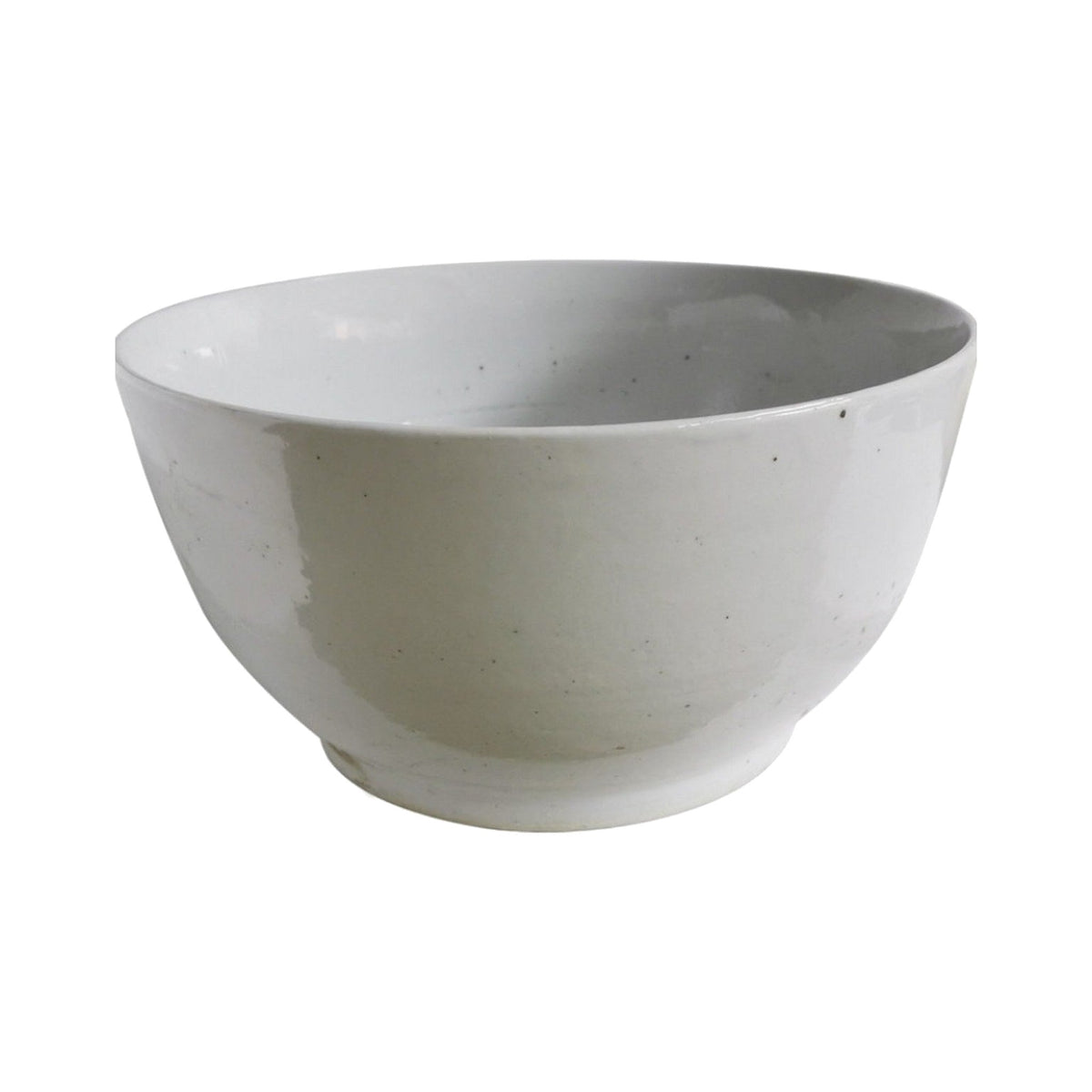 Busan White Arhat Orchid Bowl on a white background