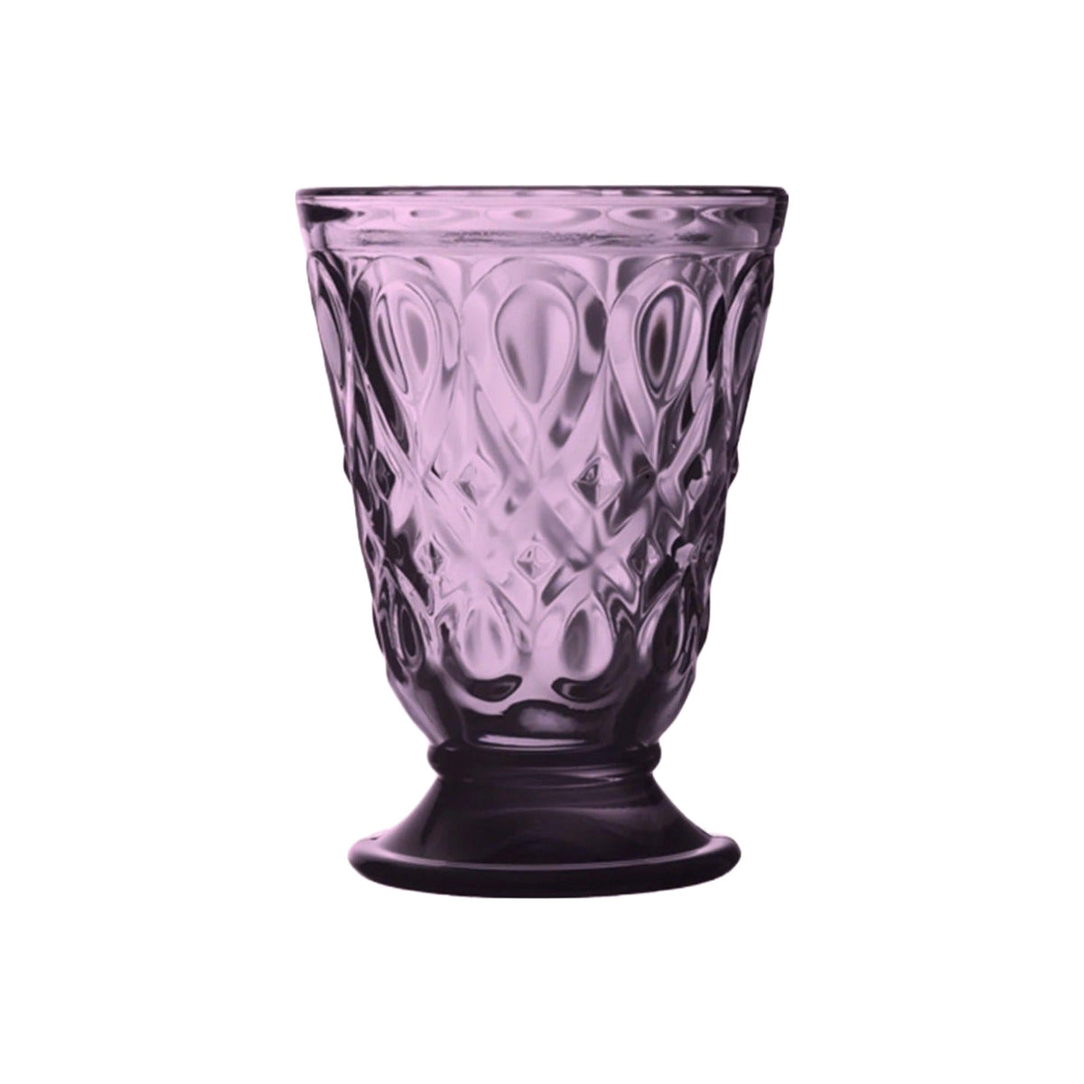 Single Lyonnais Tumbler Purple Glass, shown alone on a white background
