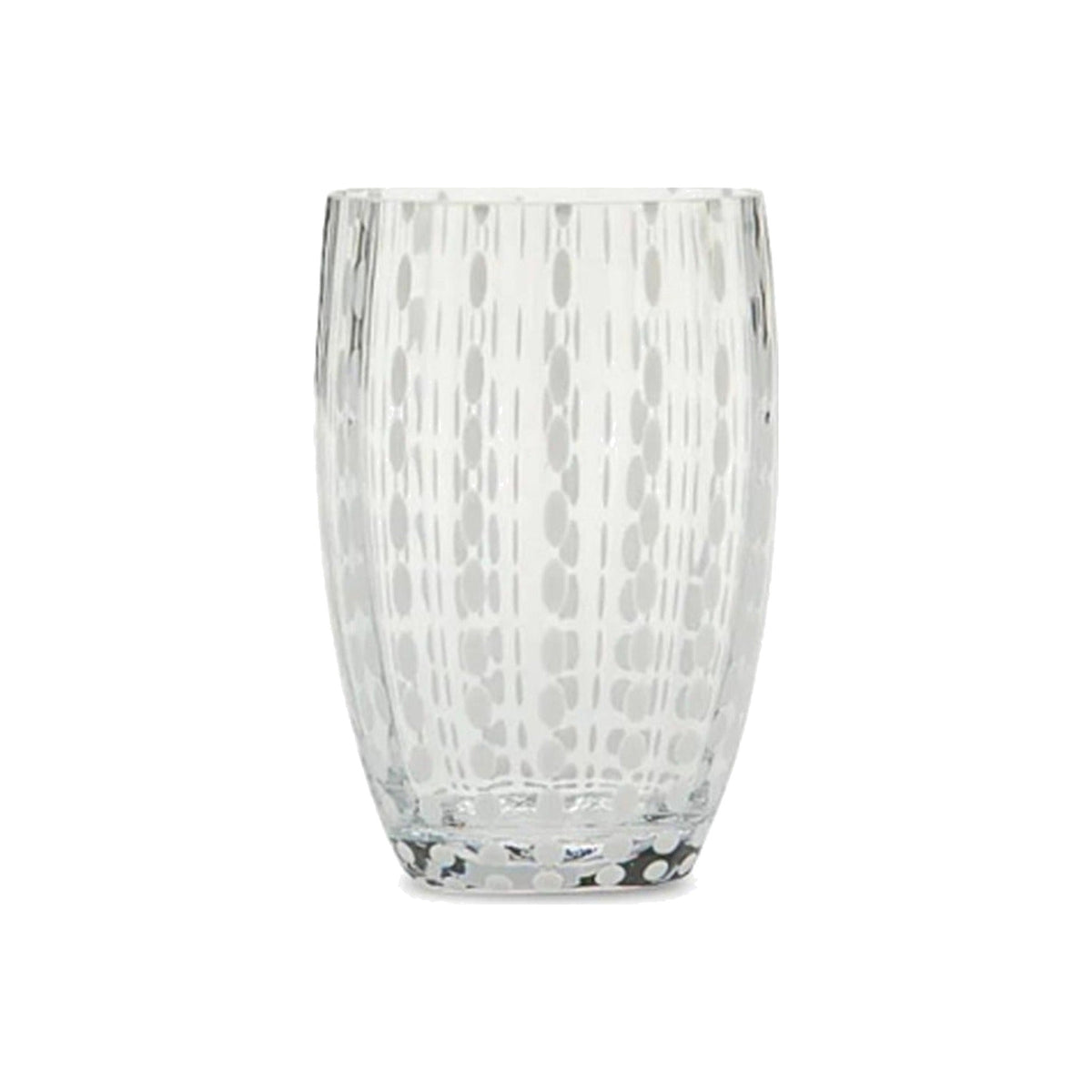 Single Perle White Tumbler, shown alone on a white background
