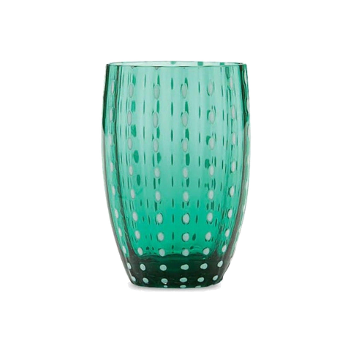 Single Perle Green Tumbler, shown alone on a white background