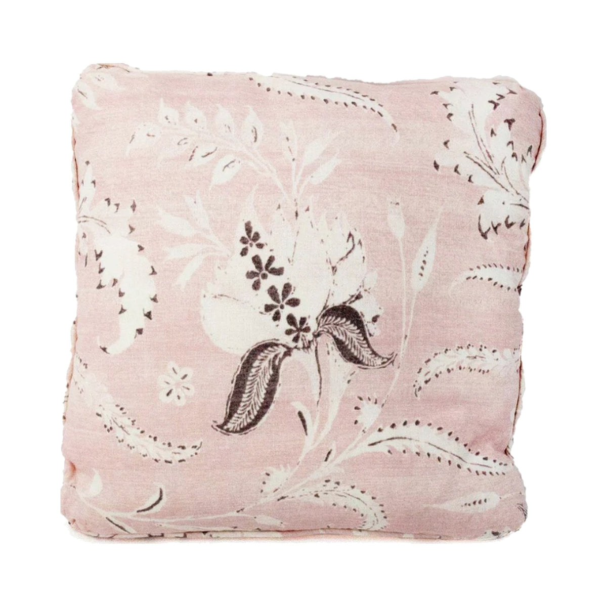 18" Pink Eden Print Pillows on a white background
