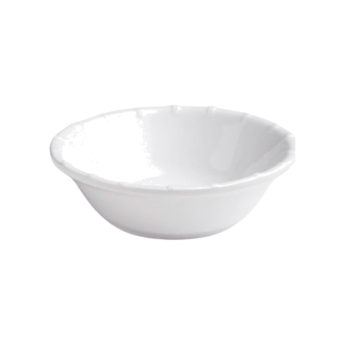 White Bamboo Non-Breakable Bowl, shown on a white background
