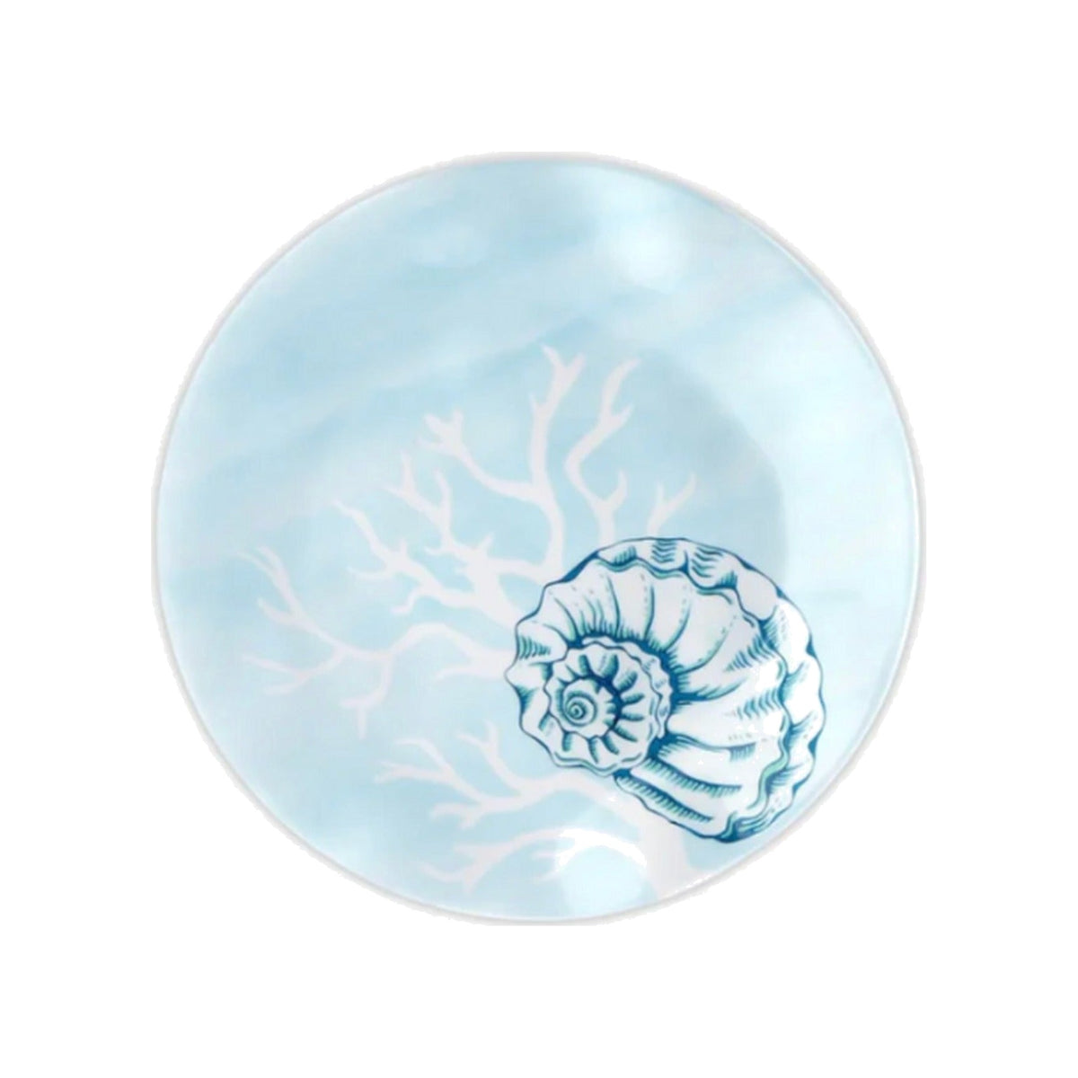 Coral Non-Breakable Salad Plate, shown on a white background