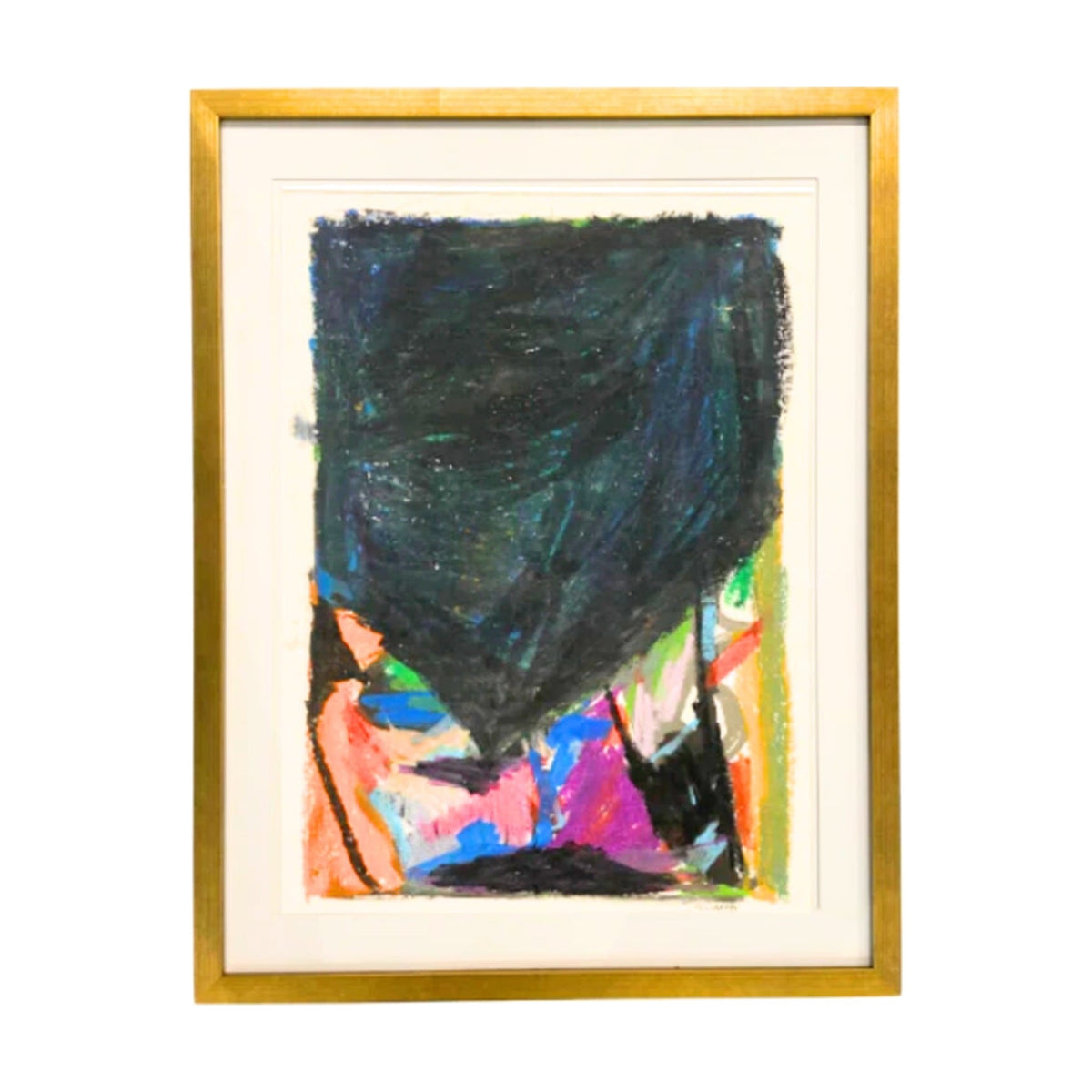 Abstract Edelman-Dark, framed abstract artwork