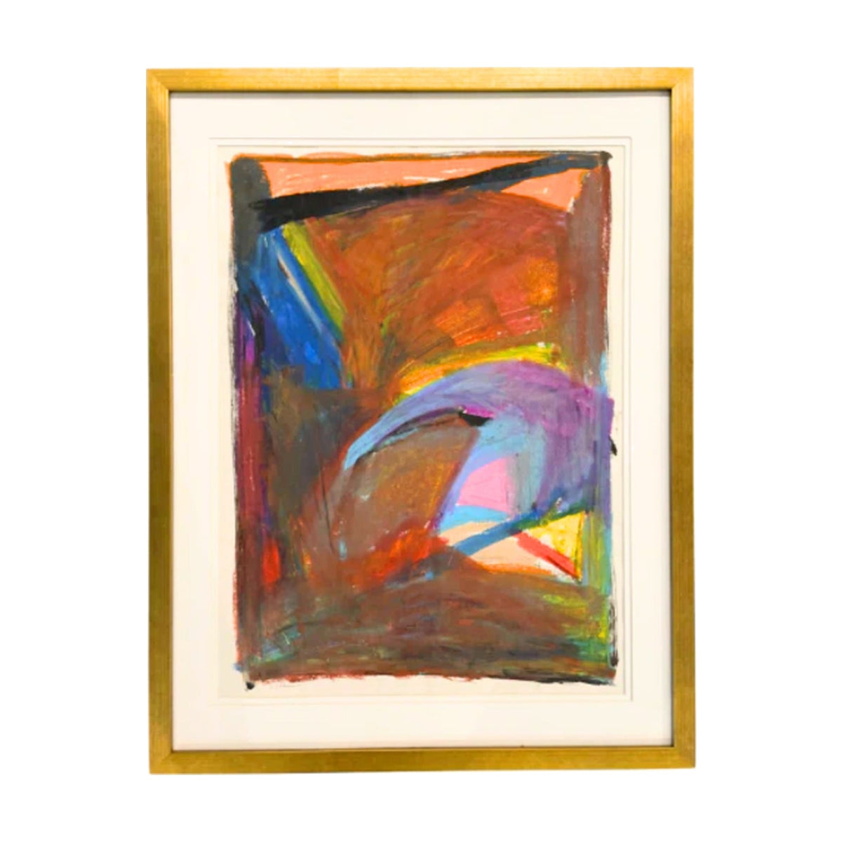Abstract Edelman-Red, framed abstract artwork