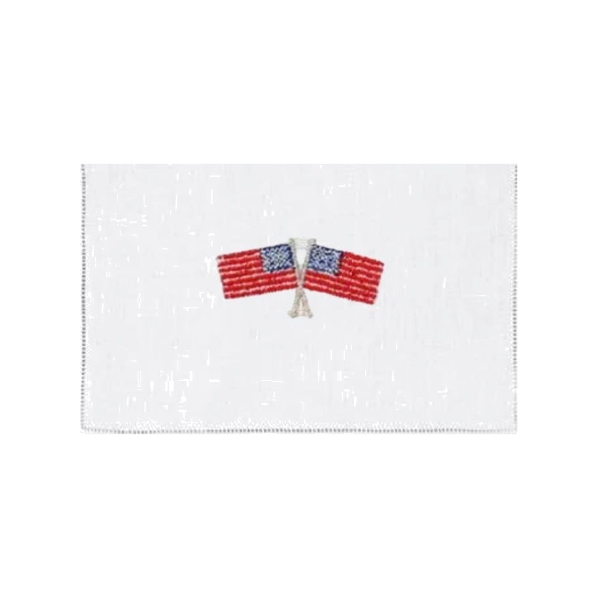 American Flag Cocktail Napkins, Set of Four, shown on a white background