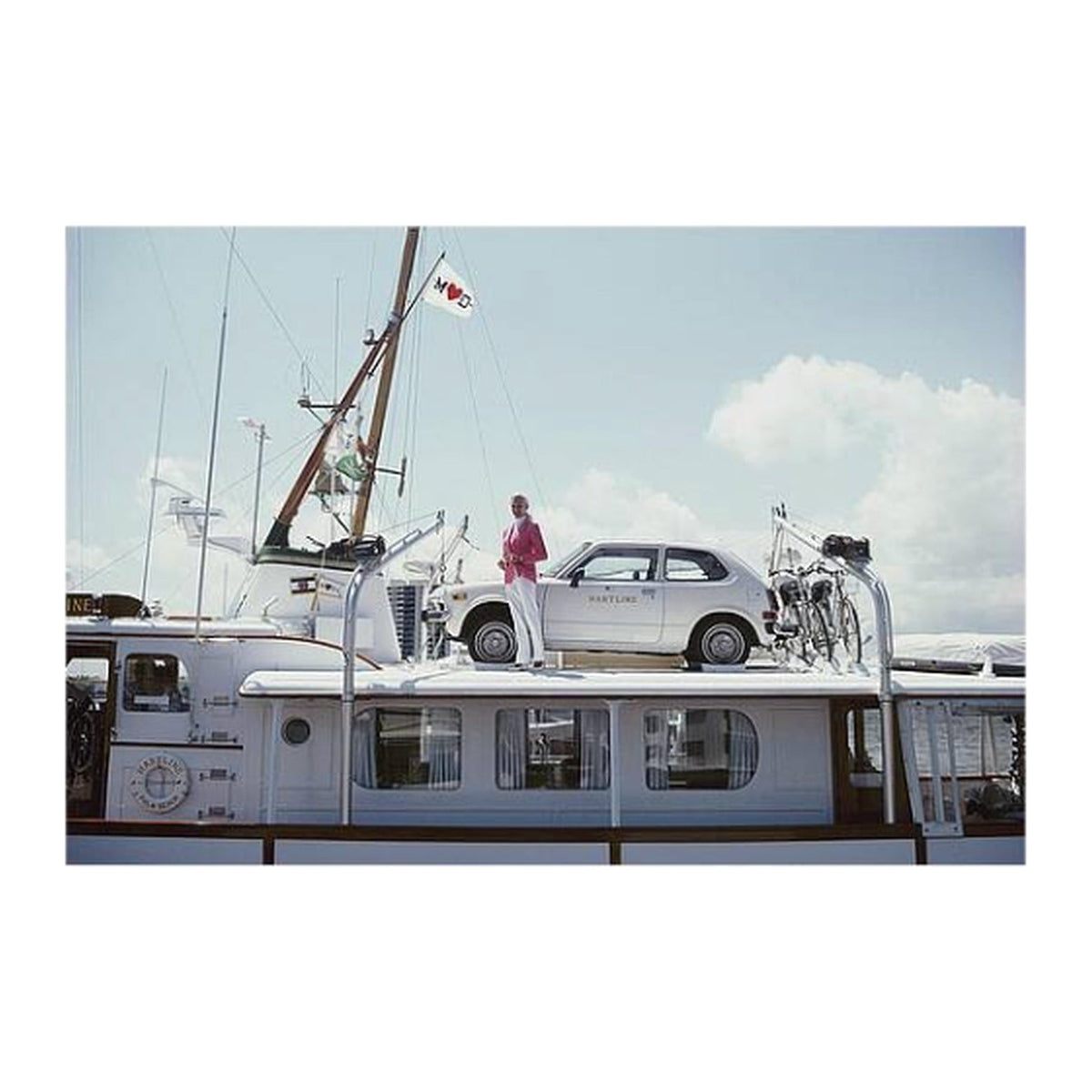 Framed photograph: No Transport Problems by Slim Aarons