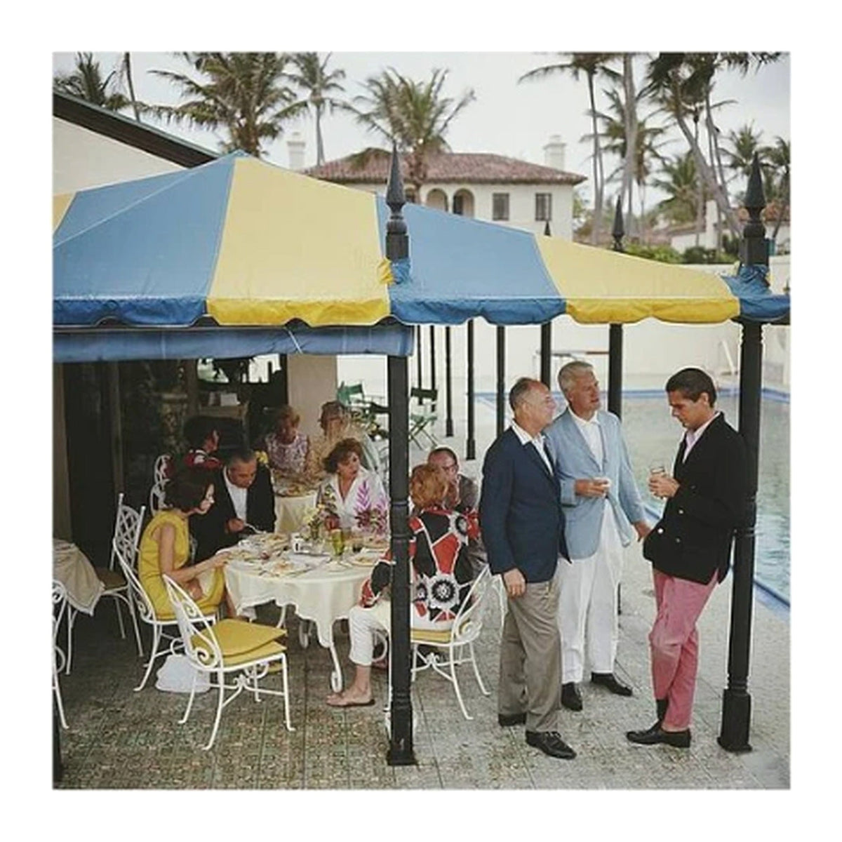 Framed photograph: Palm Beach Party by Slim Aarons