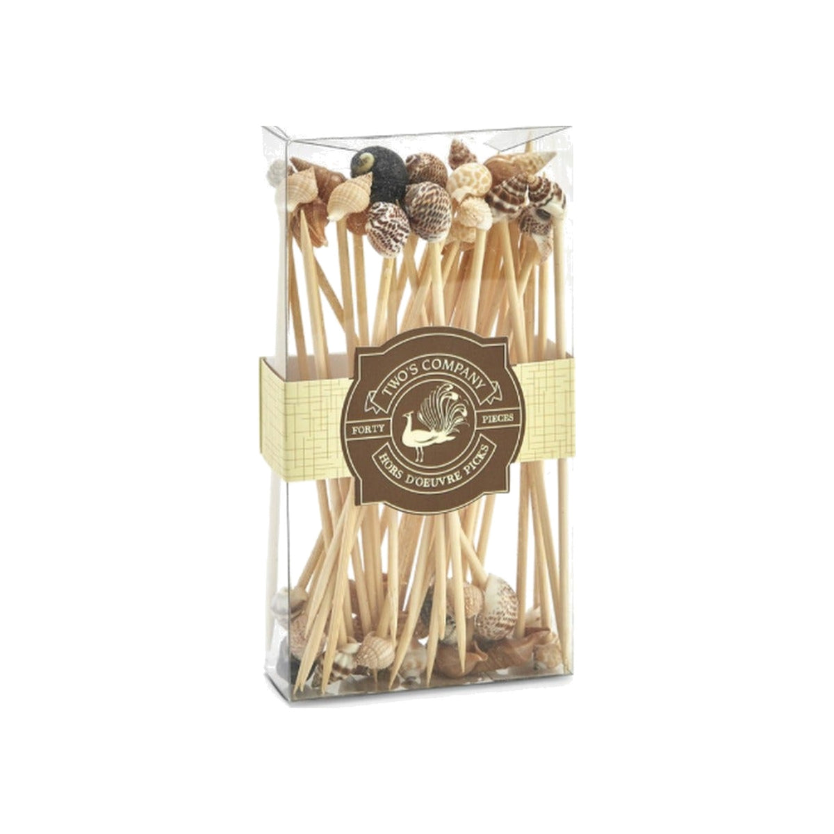 Sea Fare 40 Shell Hors D'Oeuvre Long Picks, shown on a white background