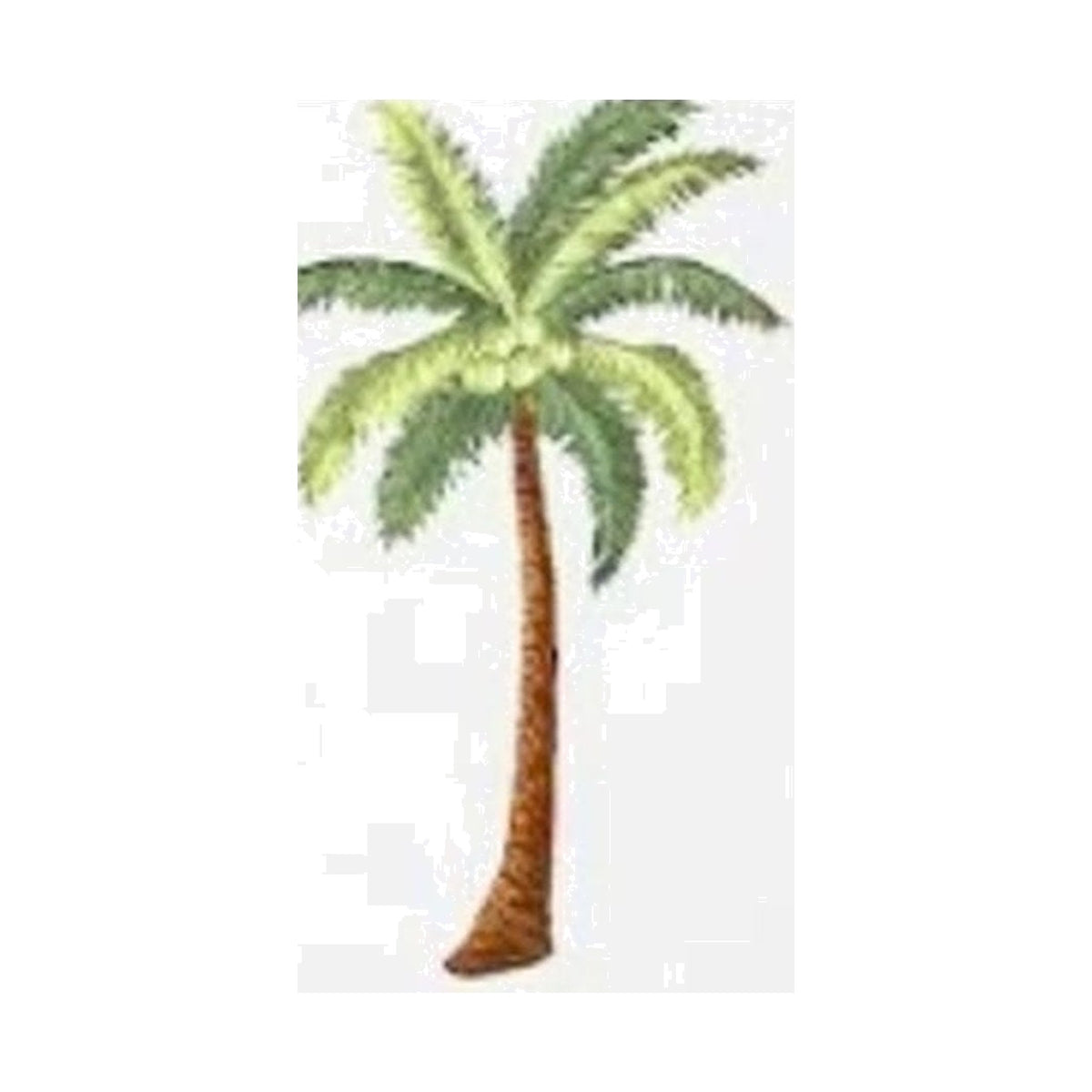 Palm Tree Embroidered Hand Towel, Set of 4 on a white background