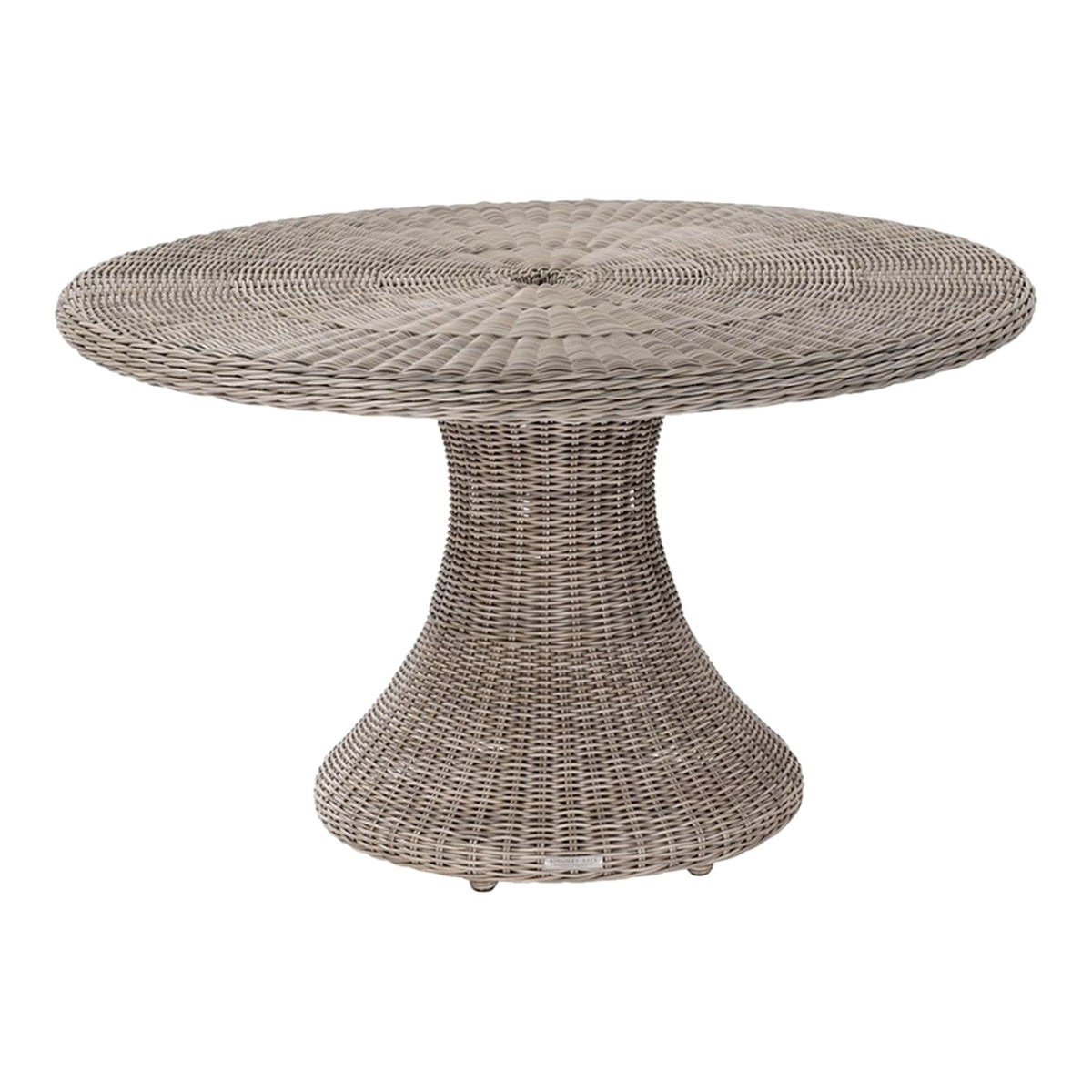 Hamptons Wicker 52" Dining Table on a white background