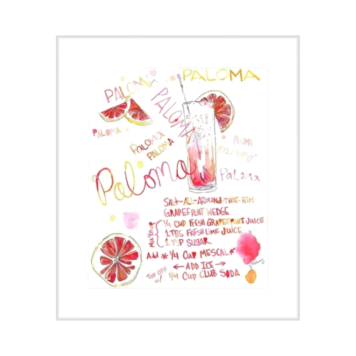 How to Make a Paloma, framed art