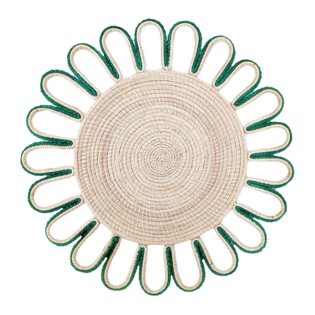 Dark Green Magnolia Placemat, shown on a white background