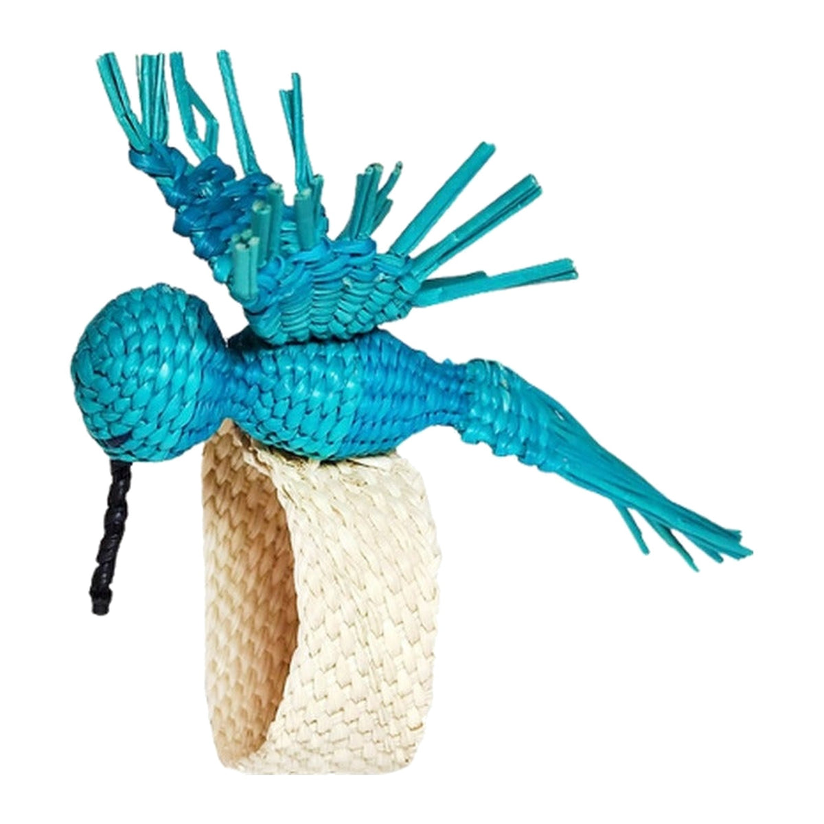 Hummingbird Napkin Rings, Set of 4, shown on a white background