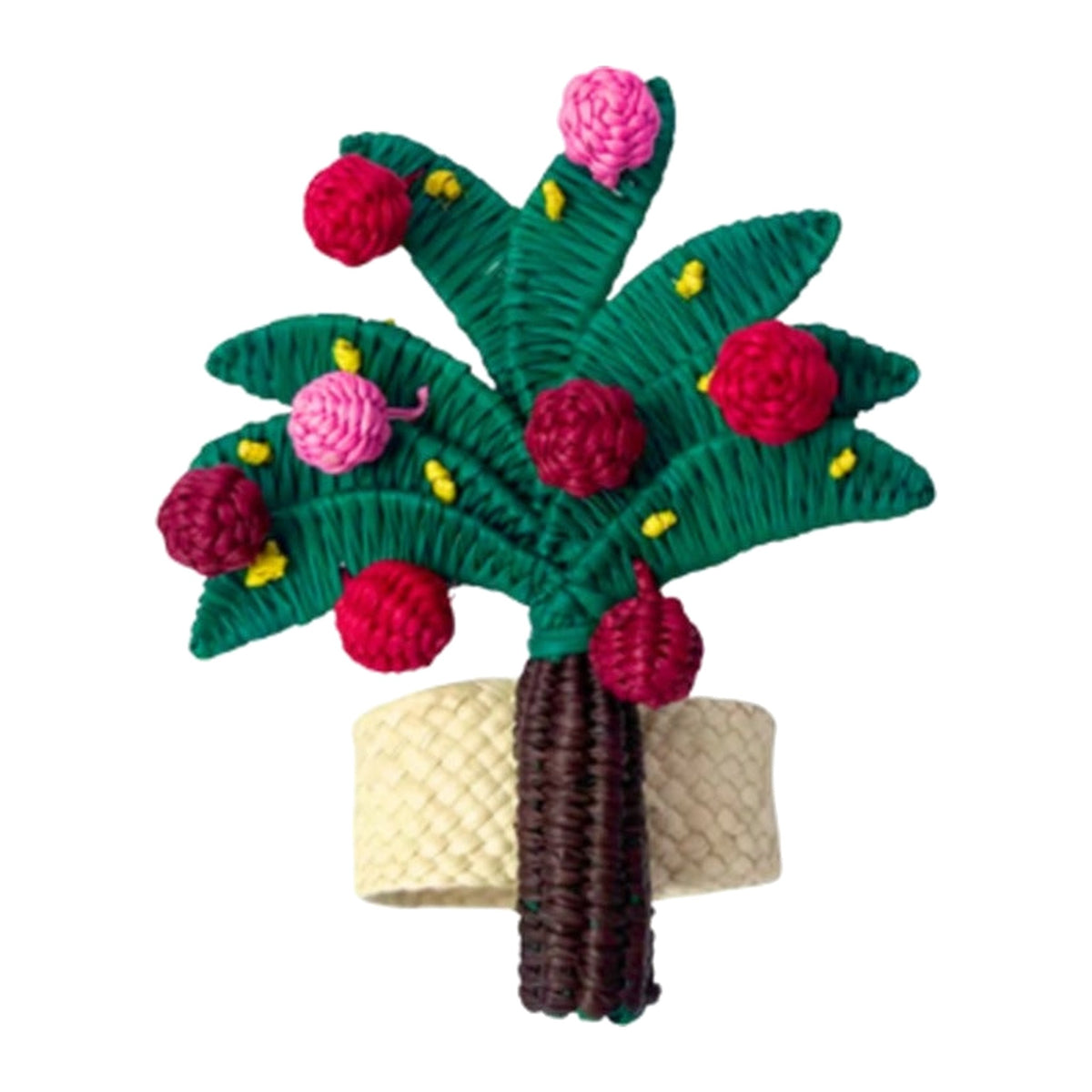 Christmas Palm Tree Napkin Ring - Set of 4