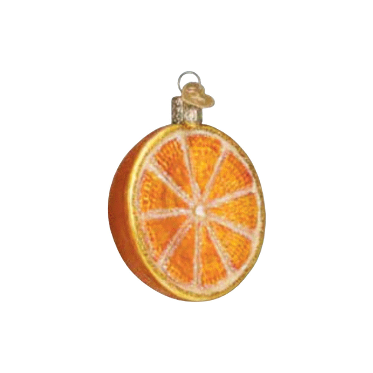 Sliced Orange Ornament on a white background