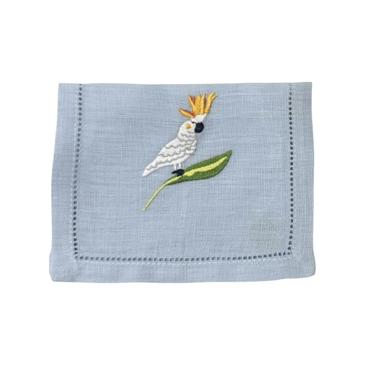 Cockatoo Cocktail Napkins, Set of 4, shown on a white background