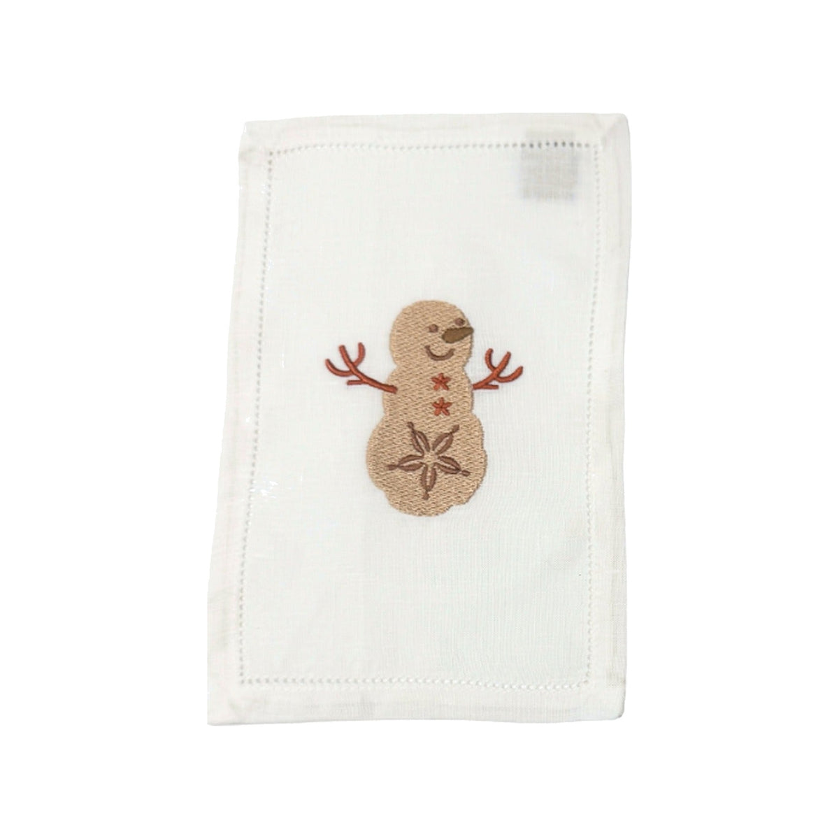 Sand Dollar Snowman Cocktail Napkins, Set of 4