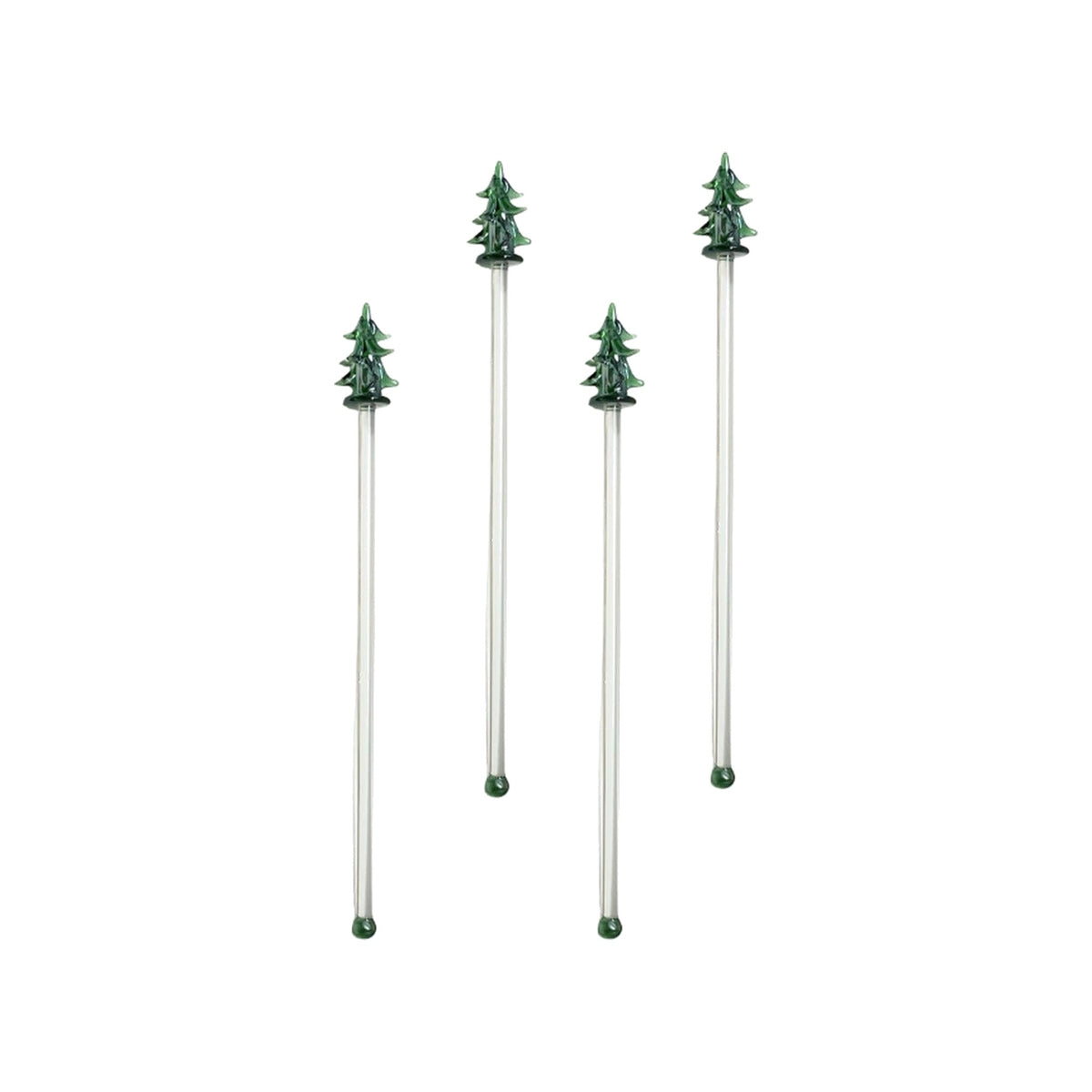 Christmas Tree Swizzle Sticks, Set of 4