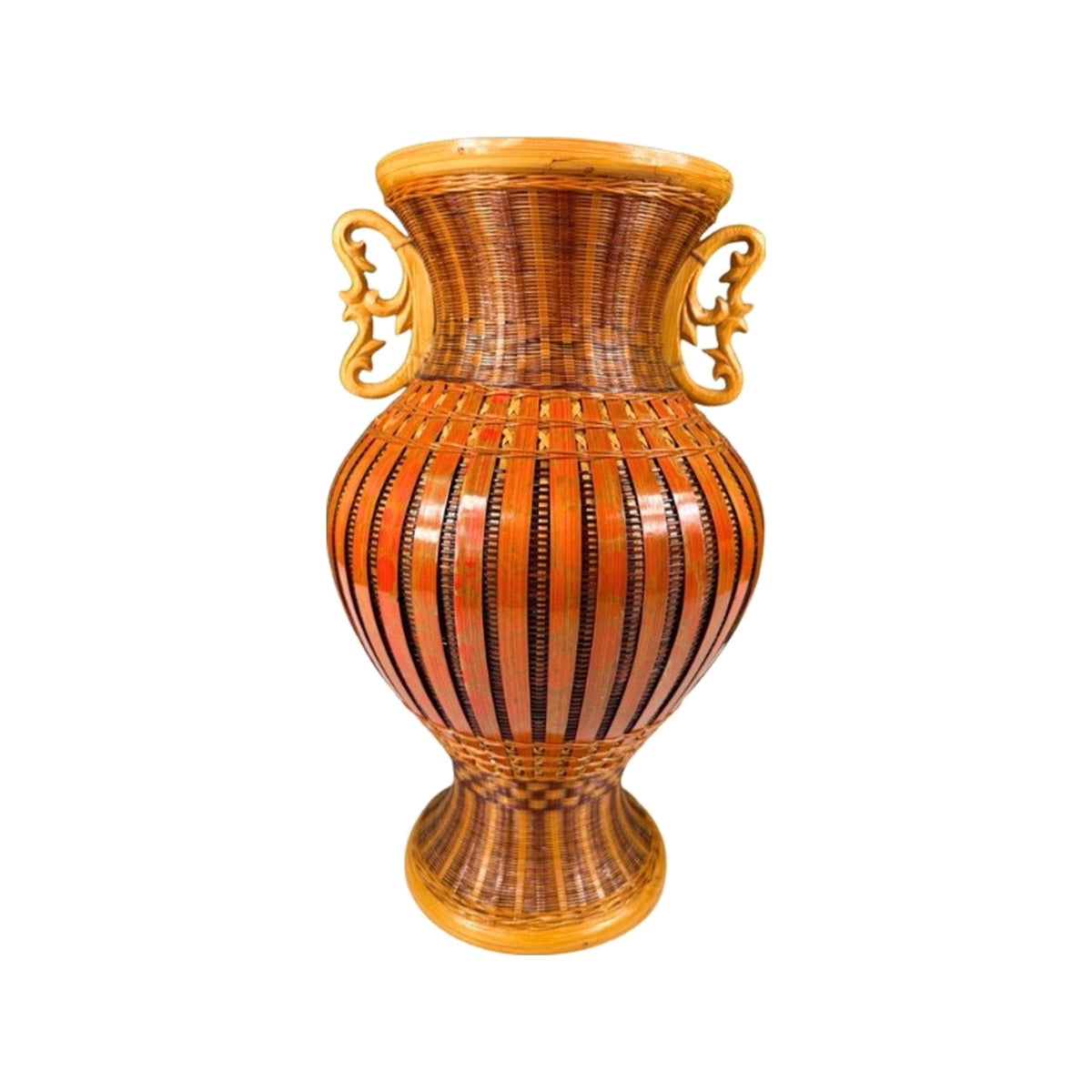Shanghai Handwoven Pagoda Vase on a white background
