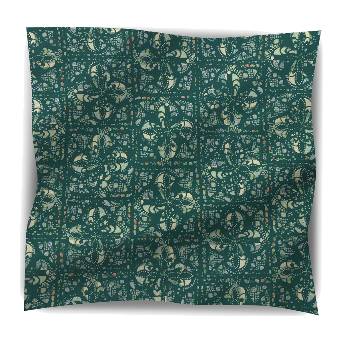 Island Breeze Fabric in Jade on a white background