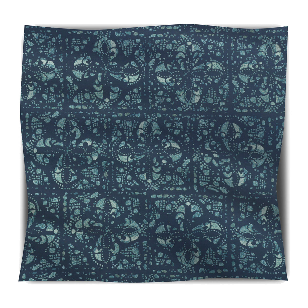 Island Breeze Fabric in Summer Sky on a white background