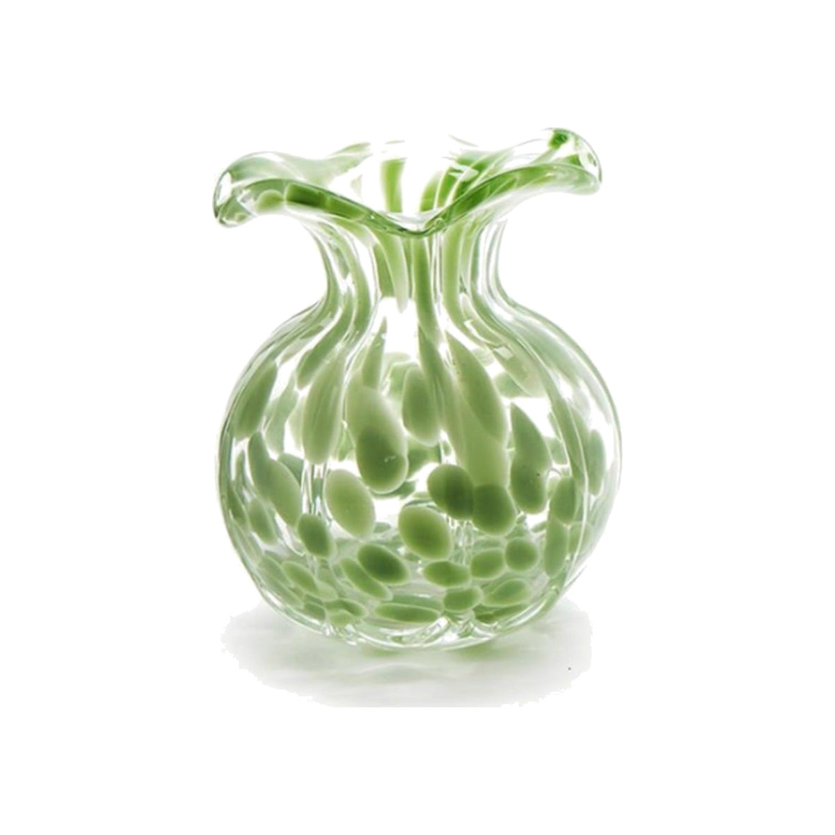 Ruffled Edge Vase, shown on a white background