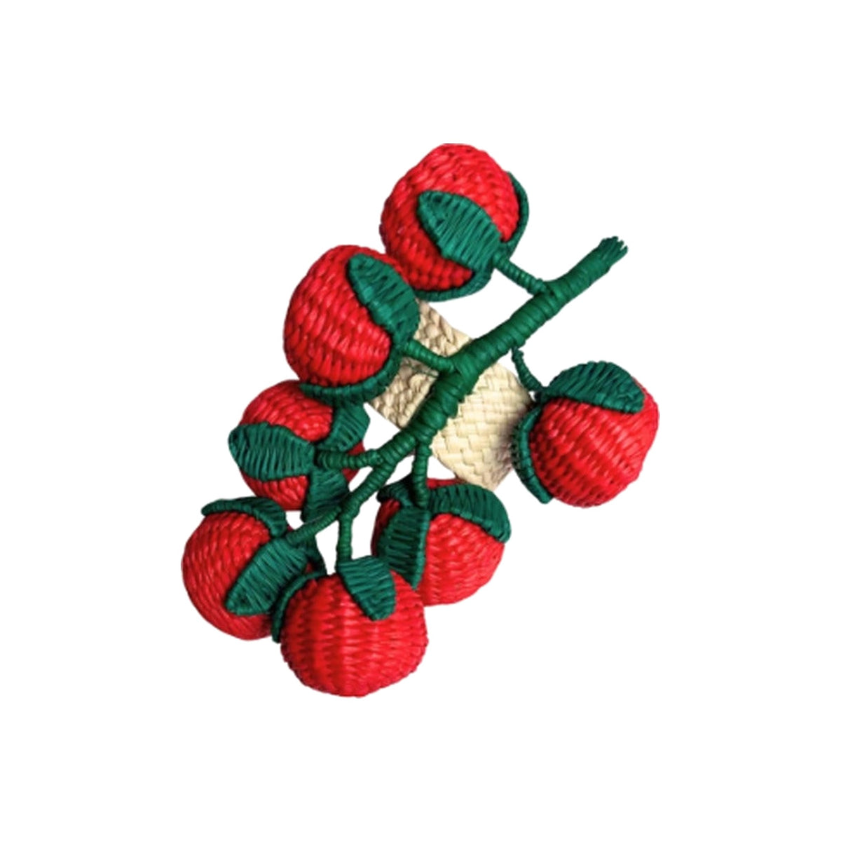Tomato Vine Napkin Ring, Set of 4, shown on a white background