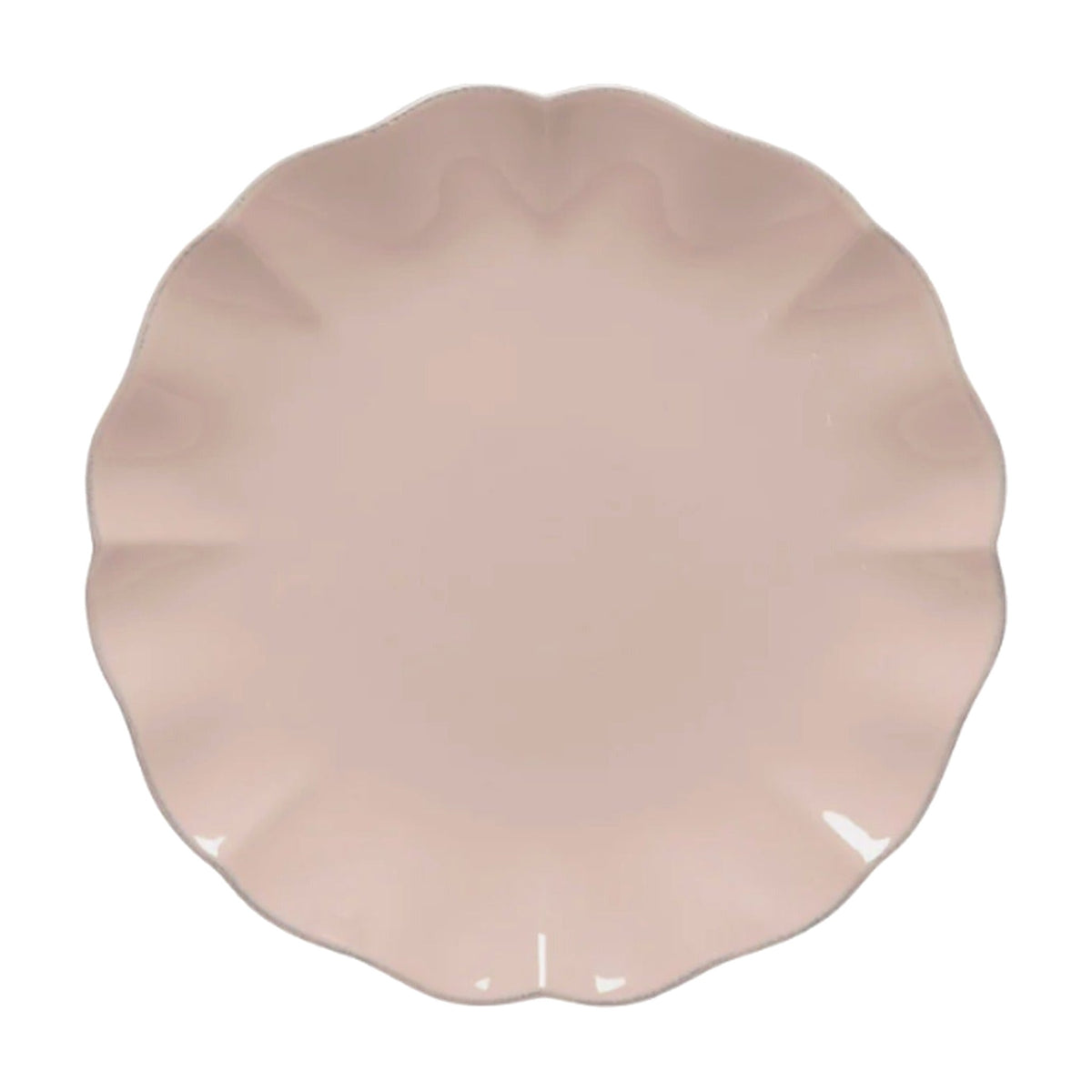Rosa Dinner Plate, shown on a white background